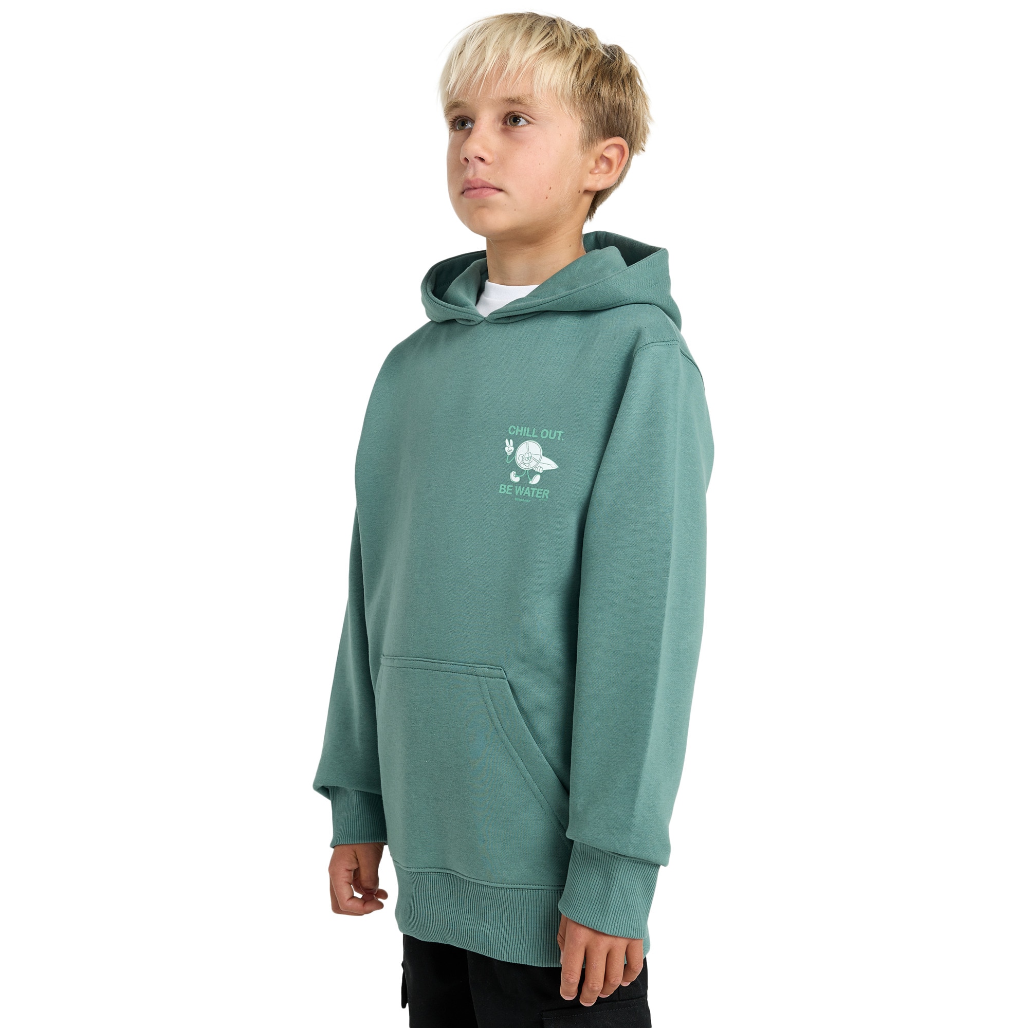 Sudadera de niños Foundation Po Billabong - Verde Verde-5