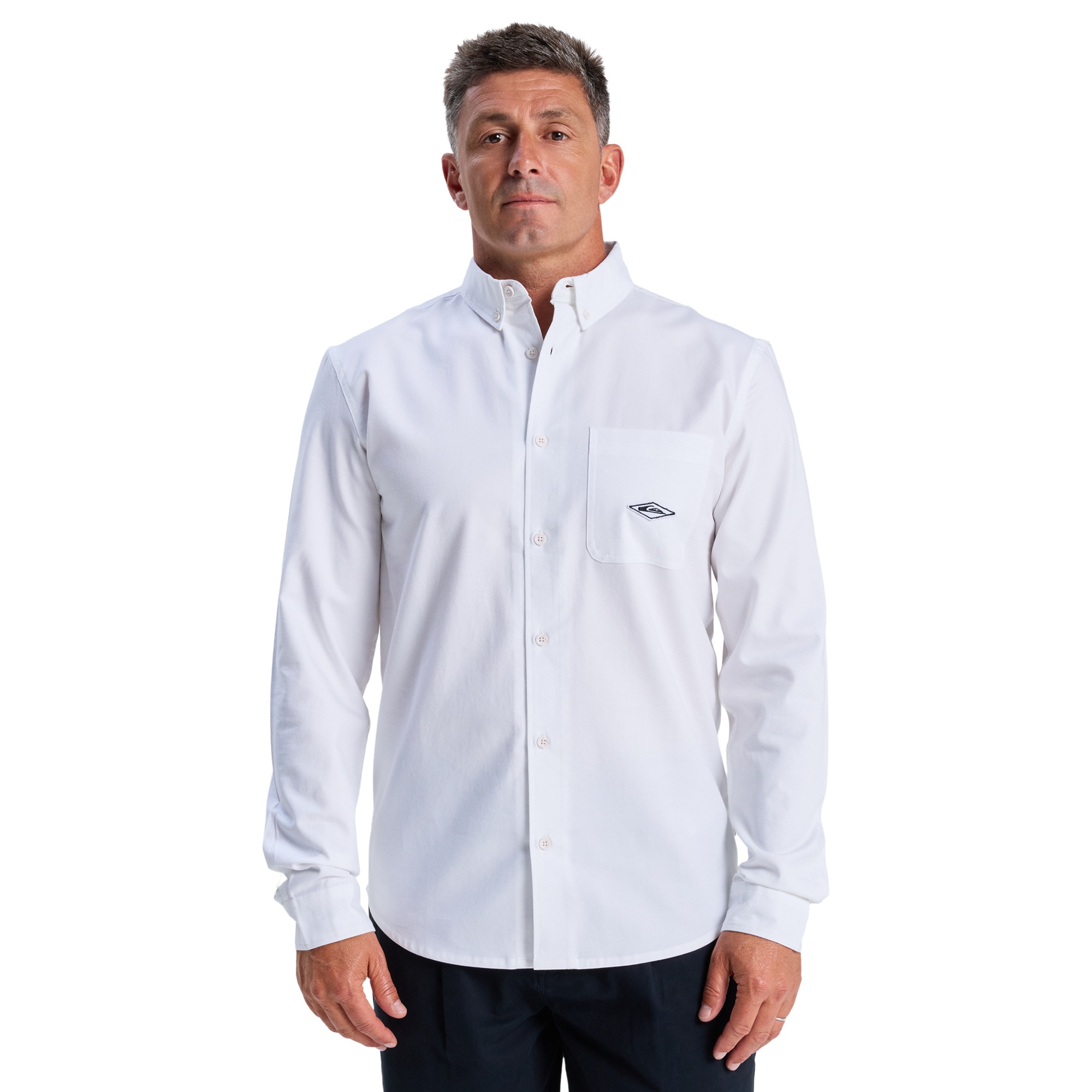 Camisa de hombre Diamond Quiksilver - Blanco Blanco-1
