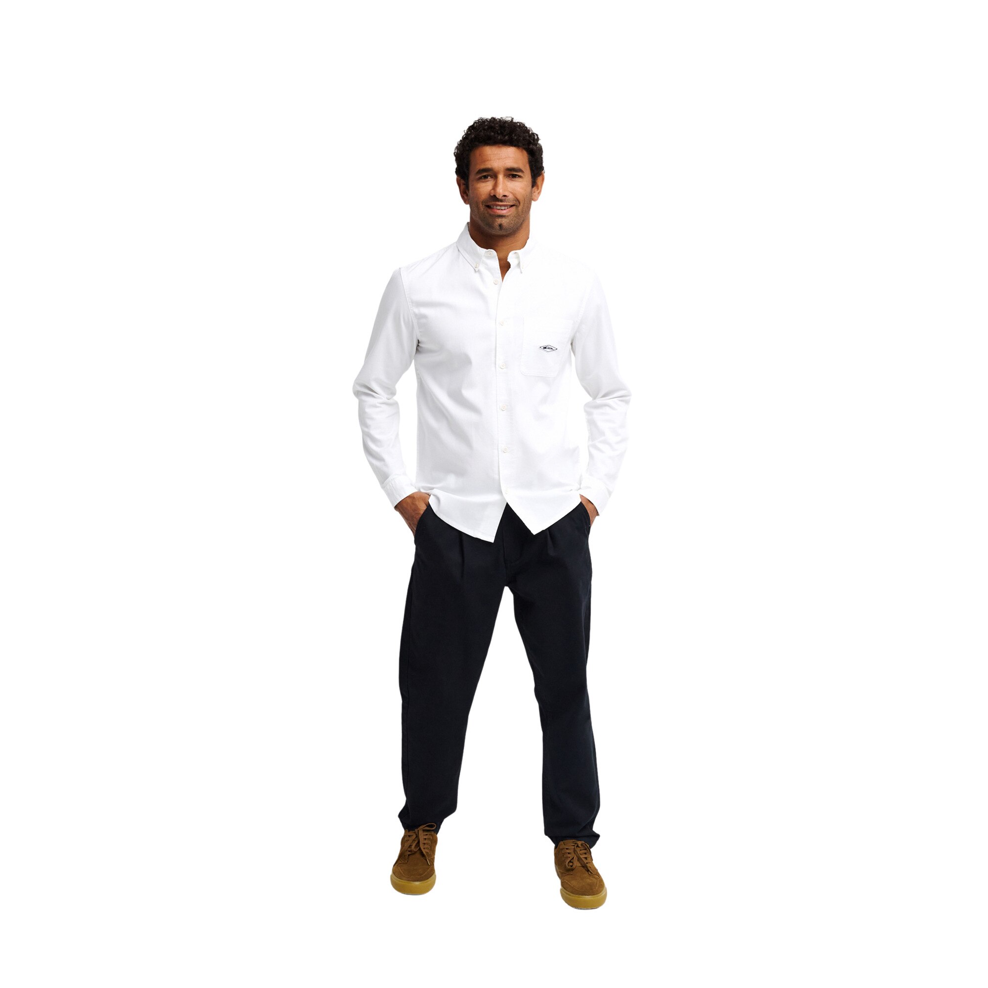 Camisa de hombre Diamond Quiksilver - Blanco Blanco-5
