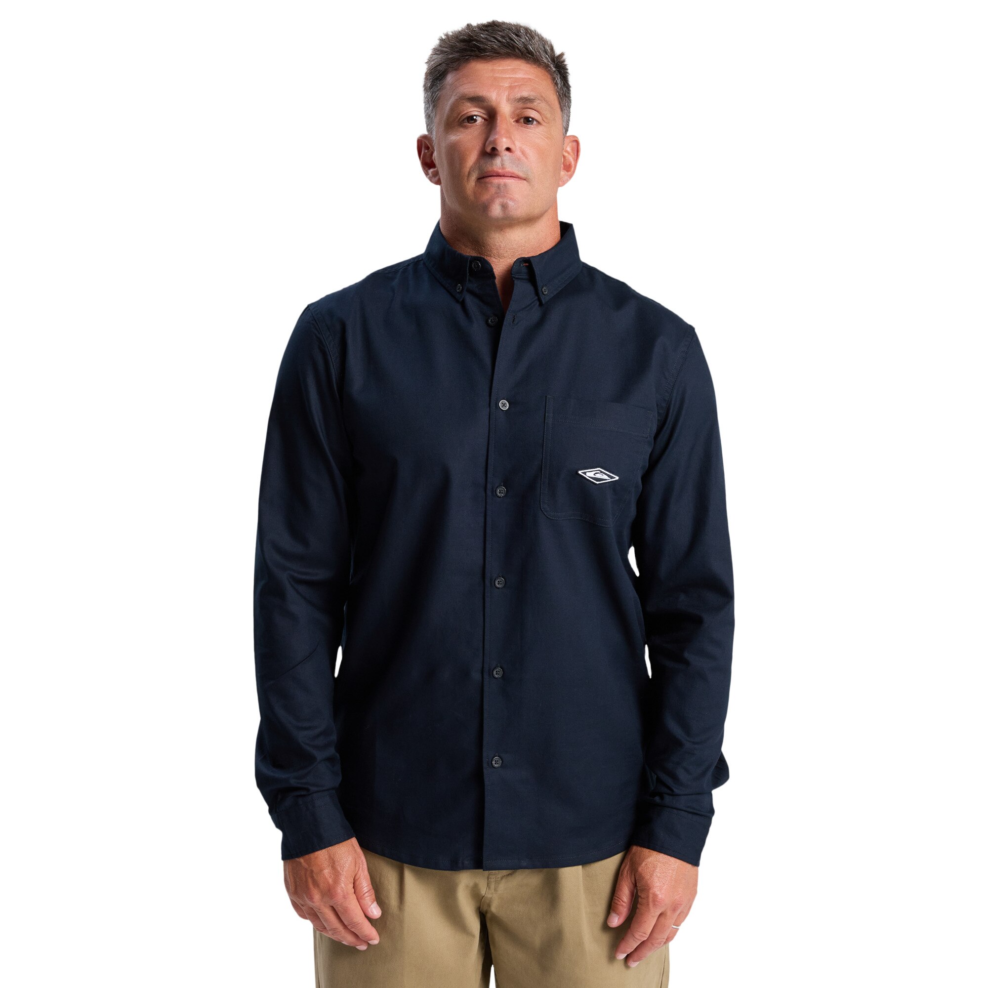 Camisa de hombre Diamond Quiksilver - Negro Negro-1