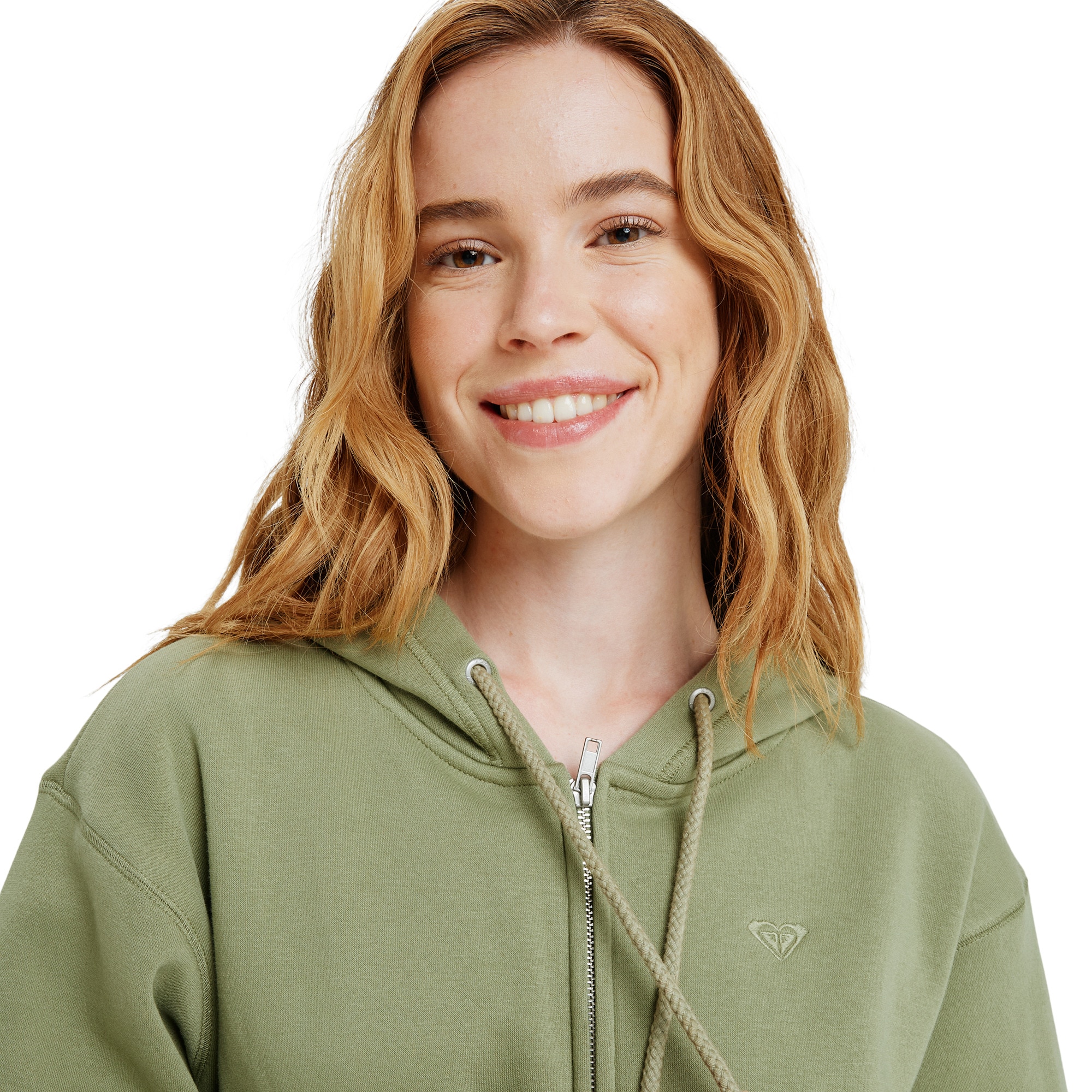 Imagen 5 de Sudadera de mujer Surf Stoked Zipped Brushed Roxy - Verde Verde