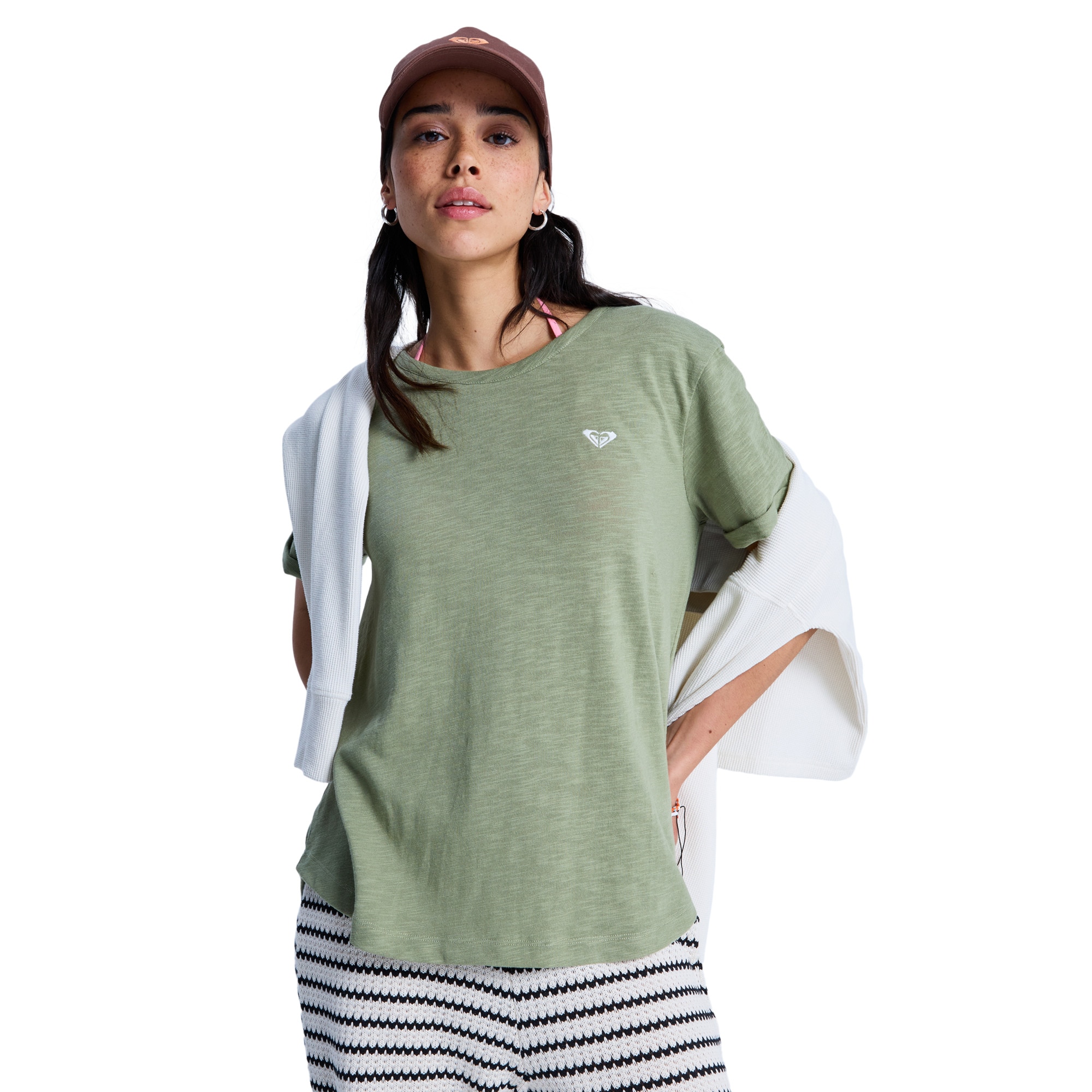 Camisetas de mujer Oceanwave Regular Emby Roxy - Verde Verde-1