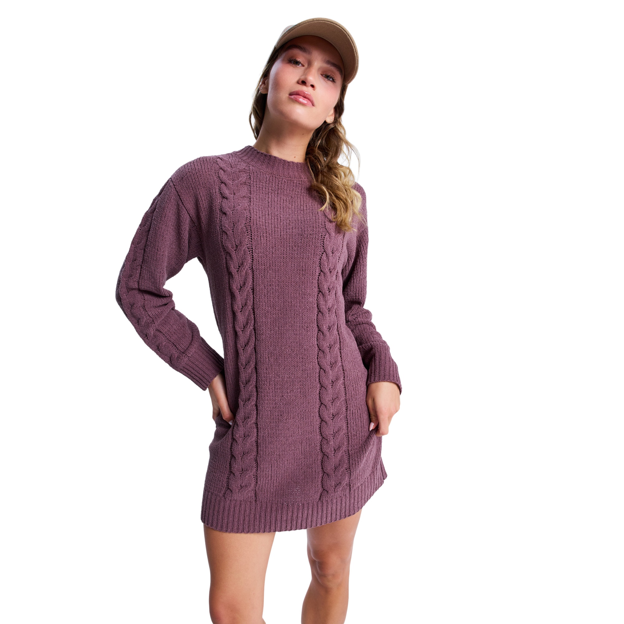 Roxy Minivestido de punto de mujer Missing The Waves Morado