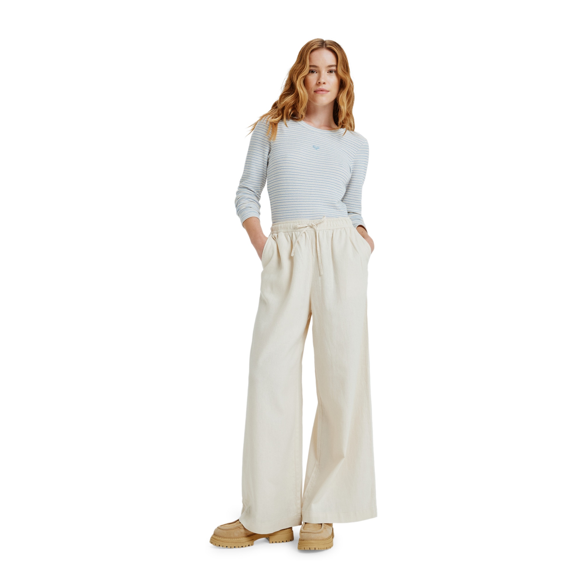 Pantalón de mujer Lekeitio Break Mid Roxy - Natural Natural-1
