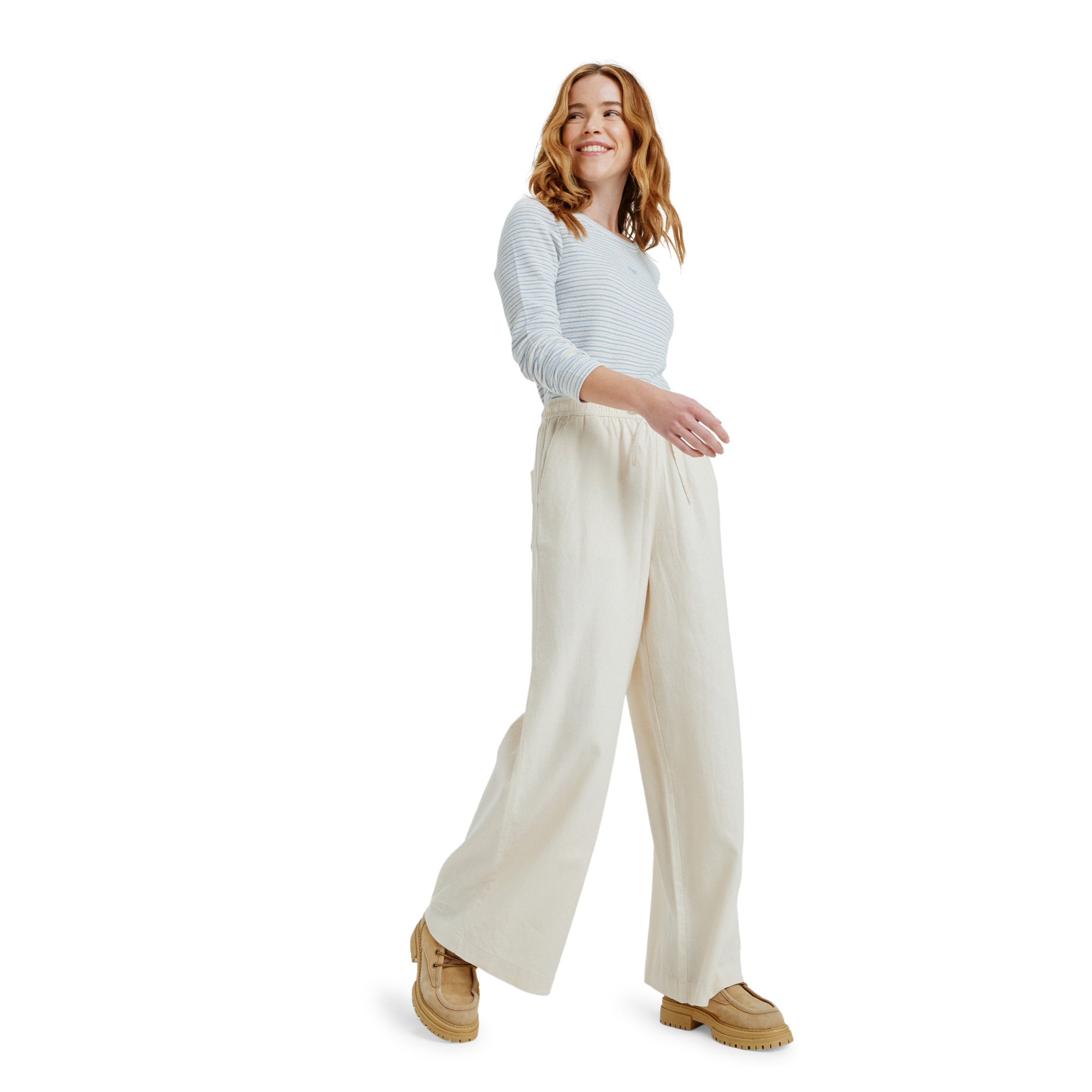 Pantalón de mujer Lekeitio Break Mid Roxy - Natural Natural-3