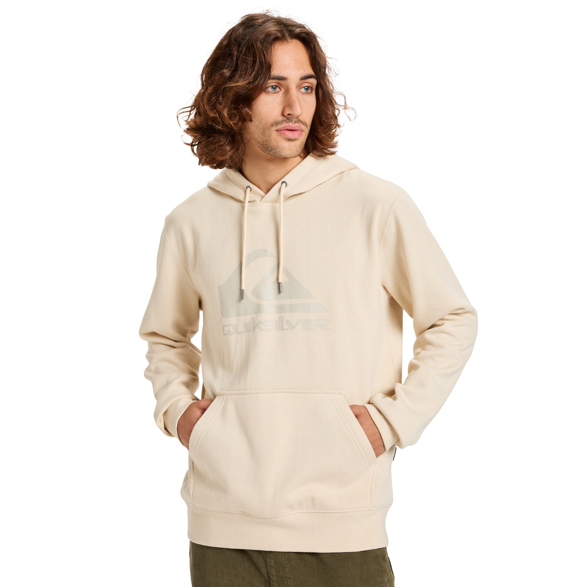 Sudadera de hombre Comp Logo Quiksilver - Marrón Marrón-1
