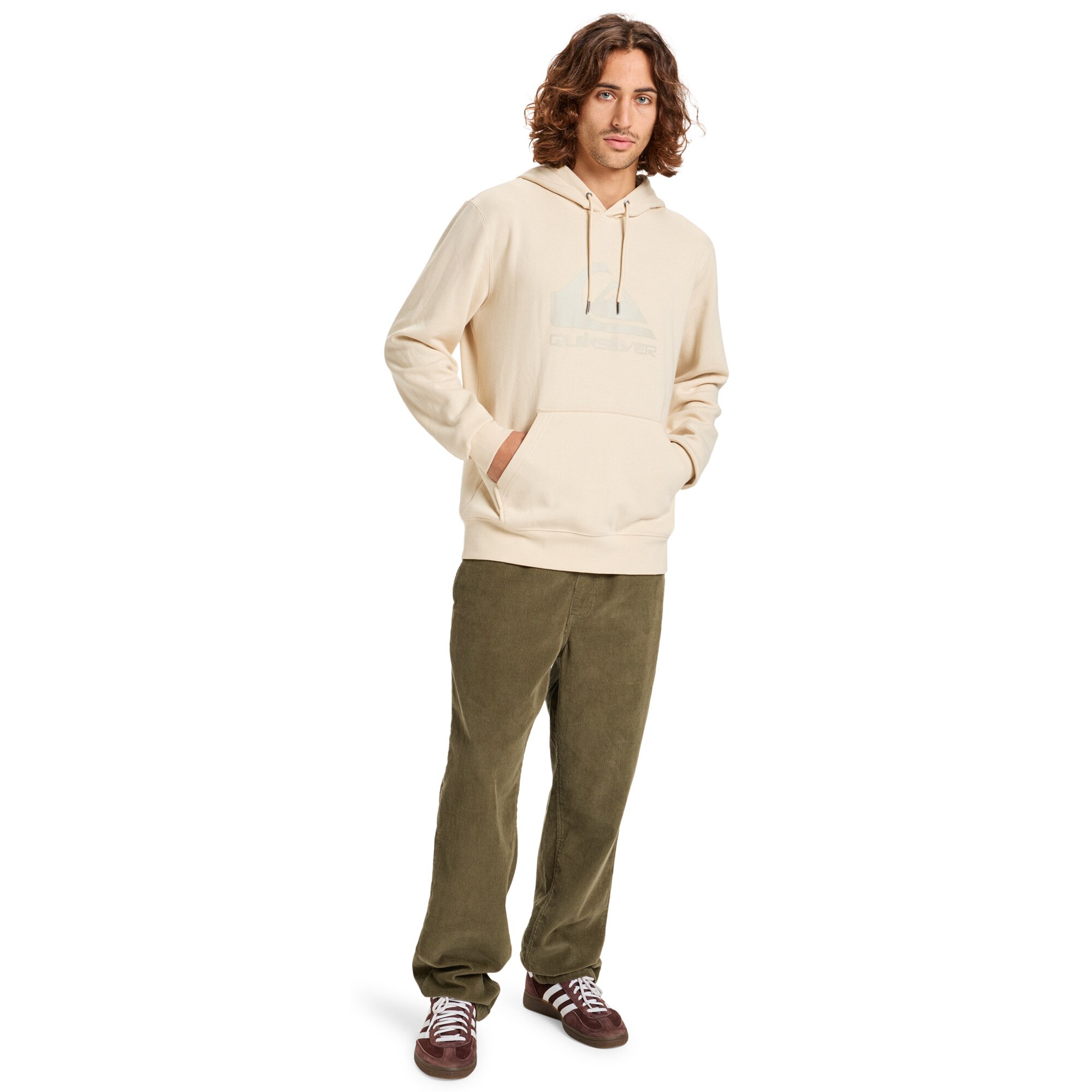 Sudadera de hombre Comp Logo Quiksilver - Marrón Marrón-5
