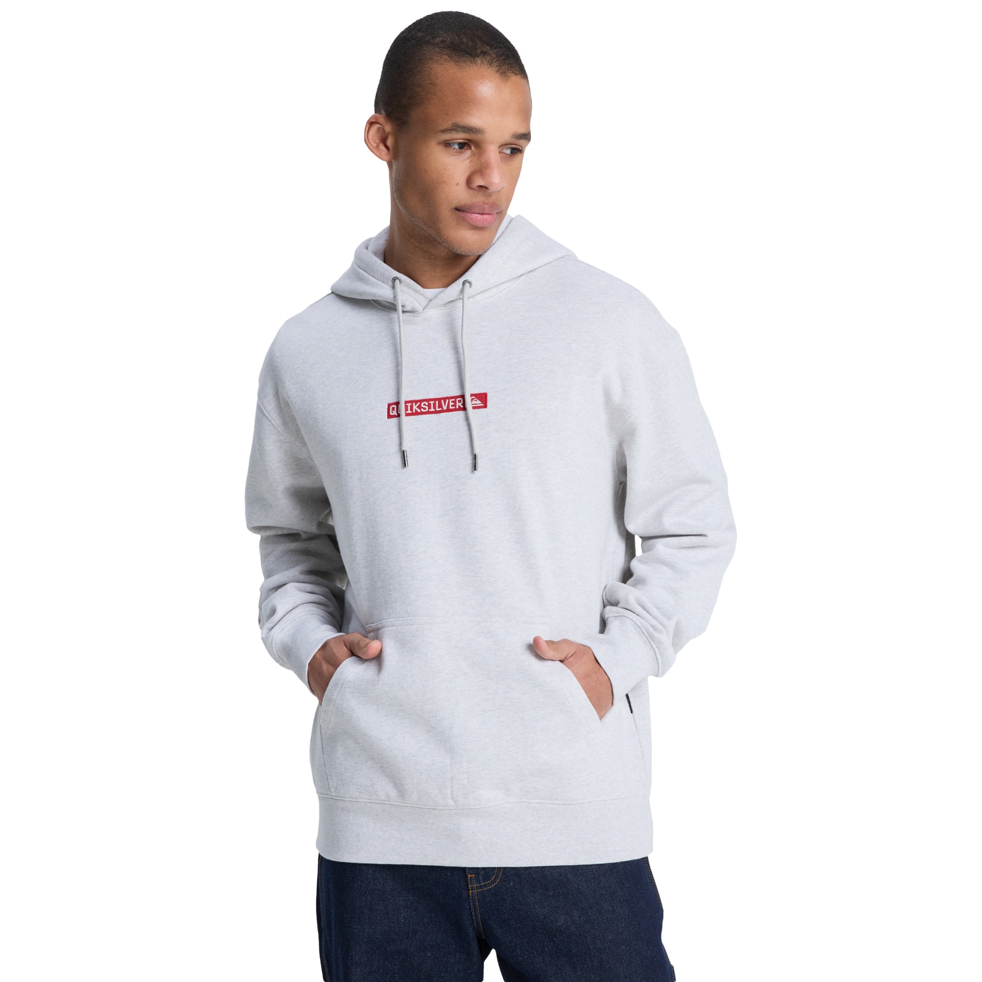Sudadera con capucha para hombre Dna Quiksilver - Gris Gris-1