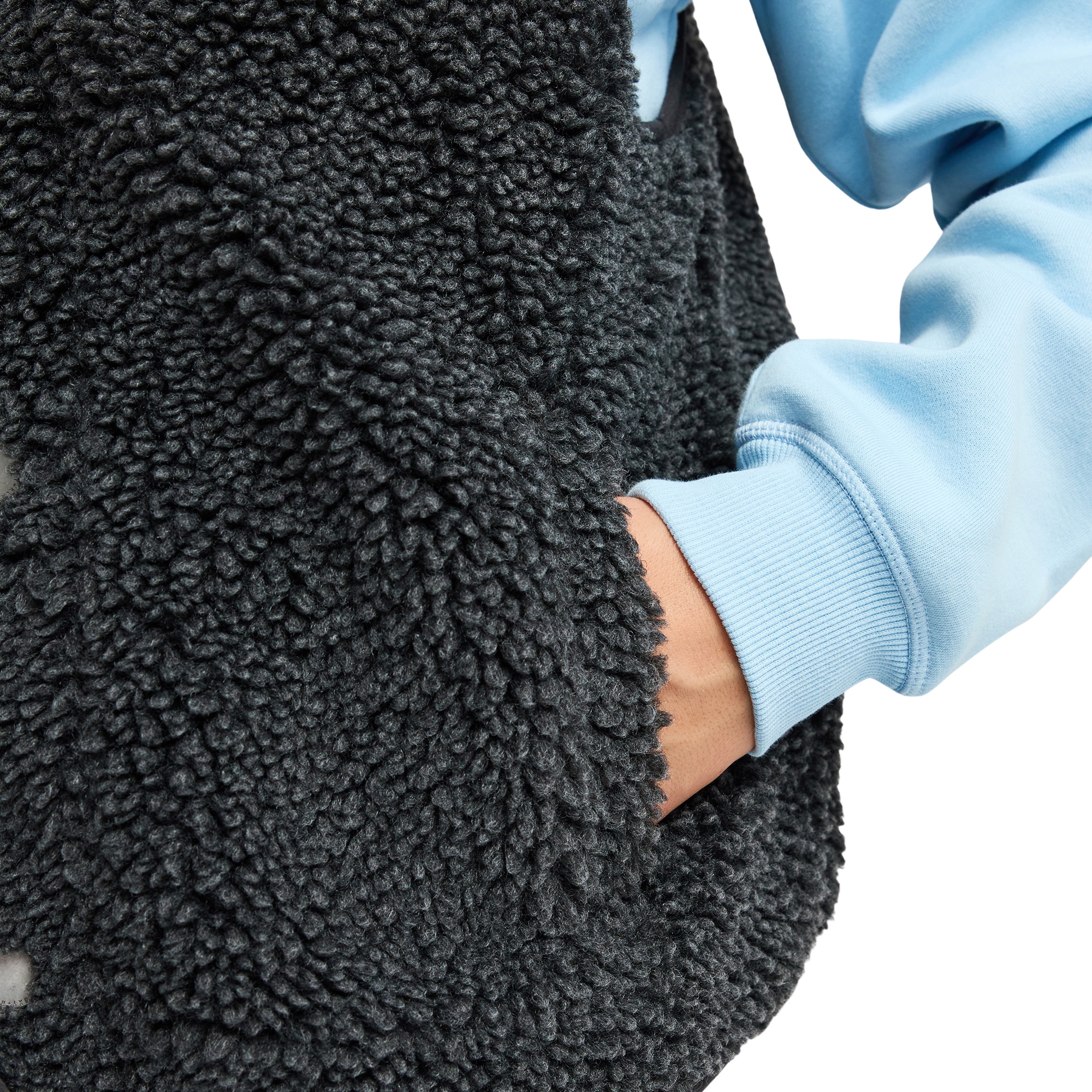 Chaleco polar sherpa de mujer Iconic Town Roxy - Negro Negro-6