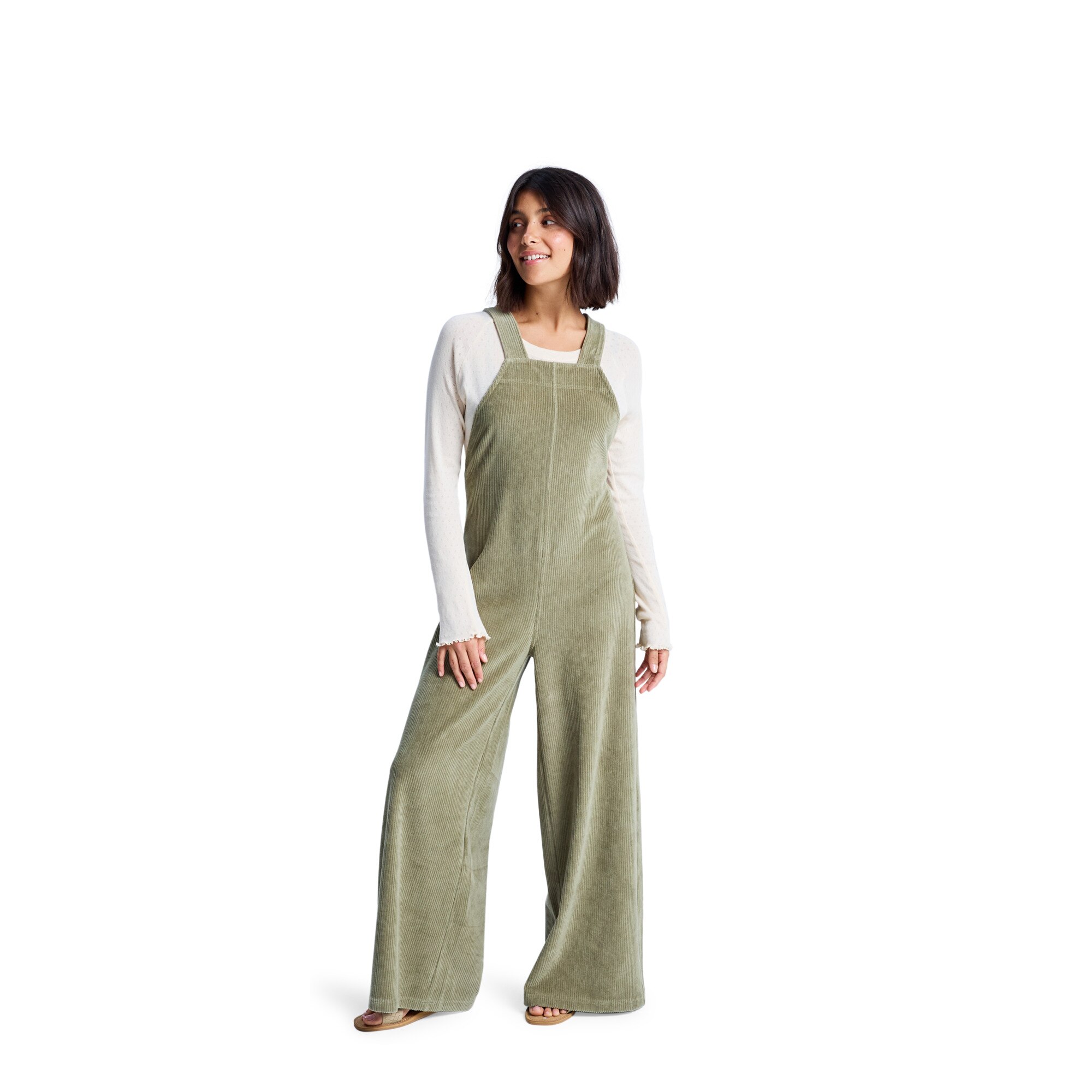 Pantalón de mujer Best Daze Roxy - Verde Verde-5