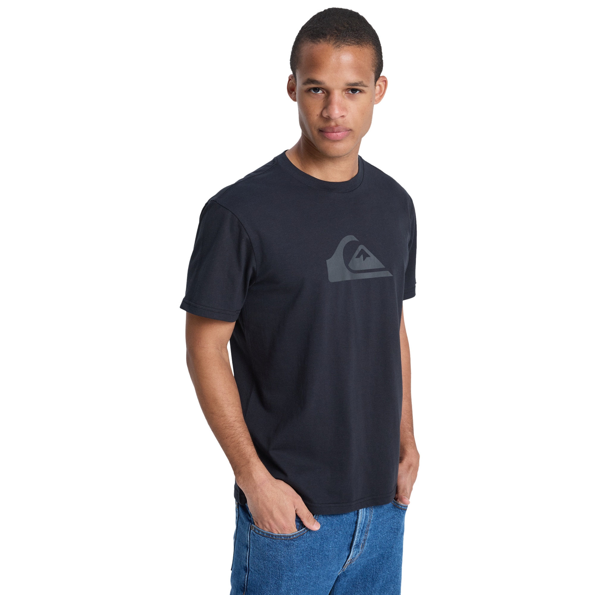 Camiseta de hombre Ev Comp Logo Quiksilver - Negro Negro-3