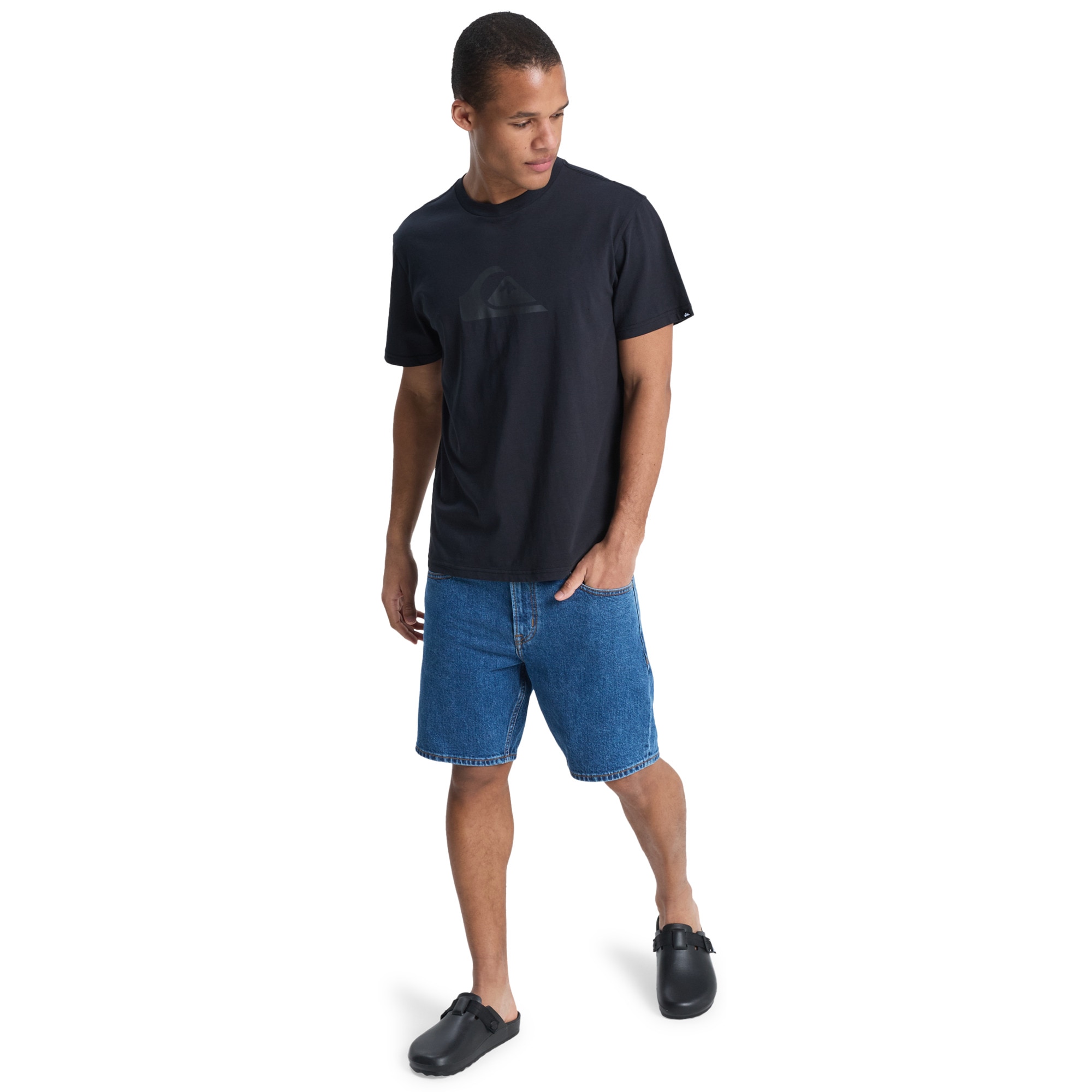 Camiseta de hombre Ev Comp Logo Quiksilver - Negro Negro-5