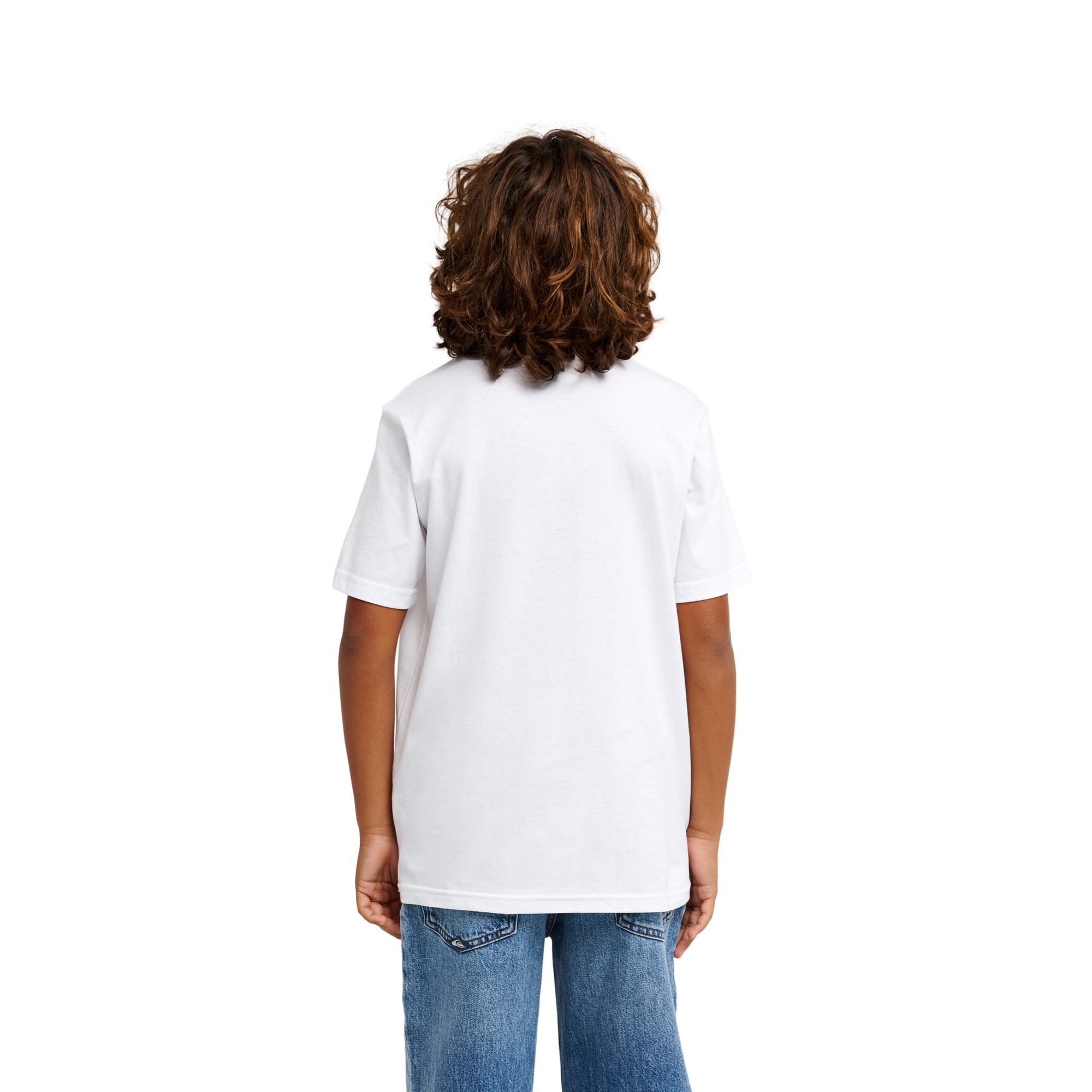 Camiseta de niños Ev Comp Logo Quiksilver - Blanco Blanco-2