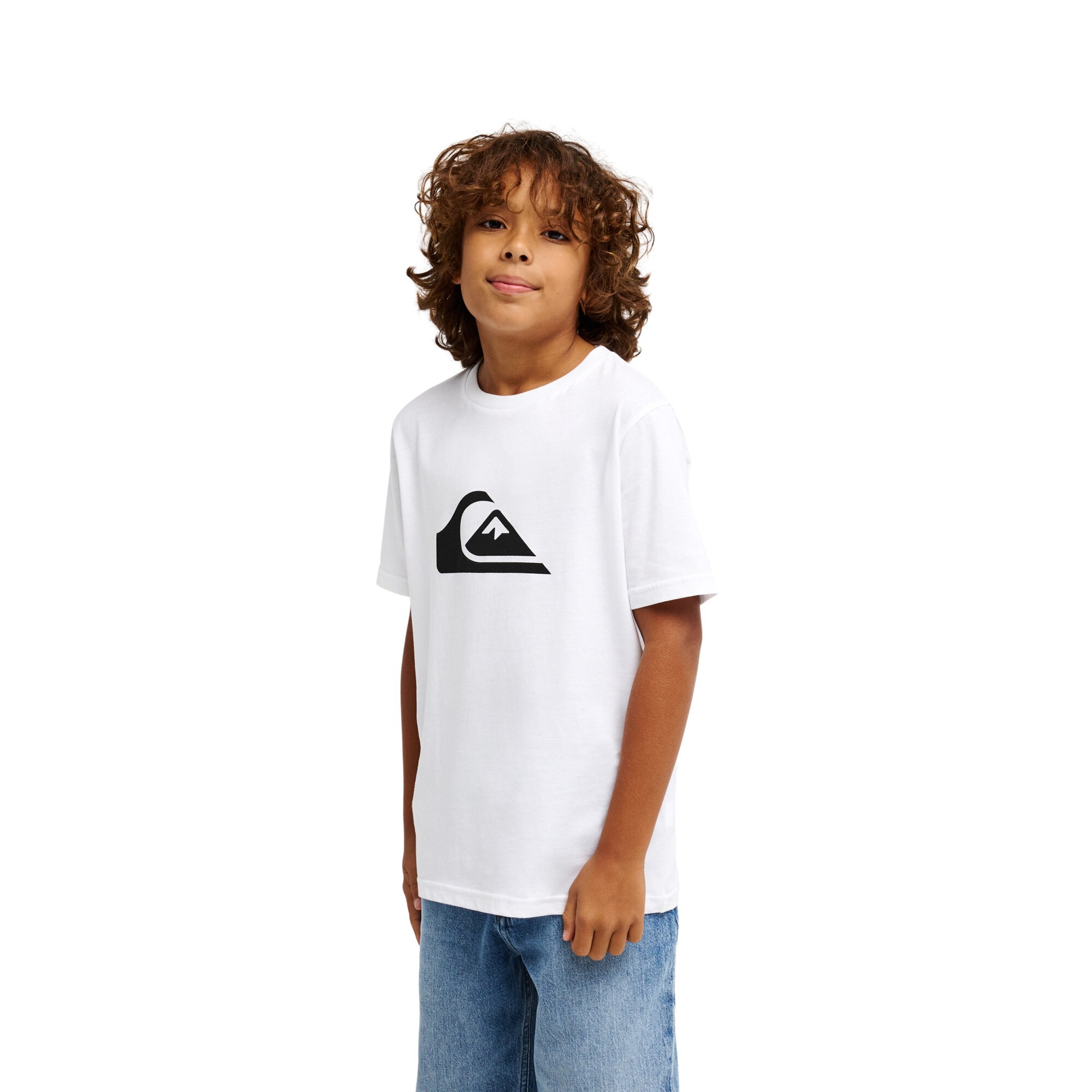 Camiseta de niños Ev Comp Logo Quiksilver - Blanco Blanco-3