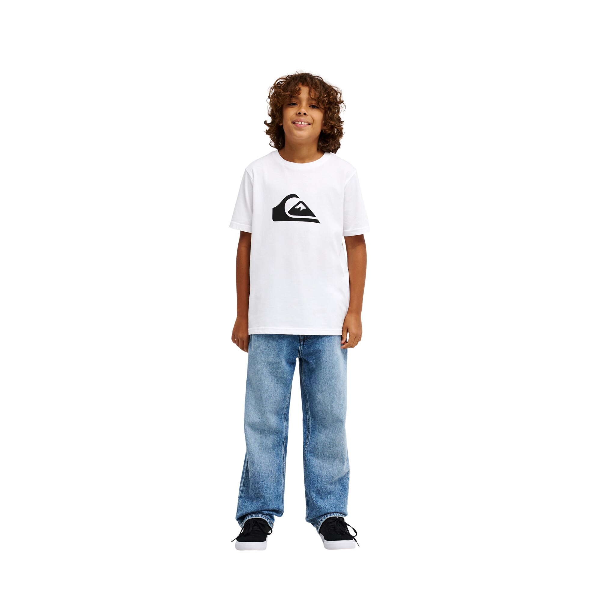 Camiseta de niños Ev Comp Logo Quiksilver - Blanco Blanco-5
