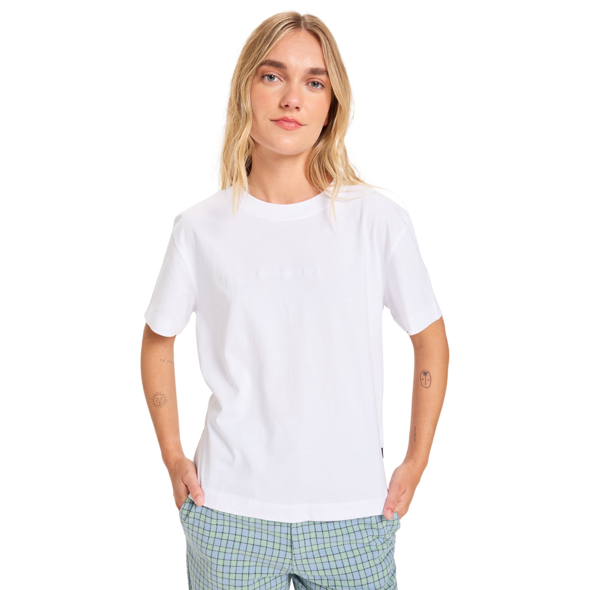 Camiseta de mujer Essential Quiksilver - Blanco Blanco-1