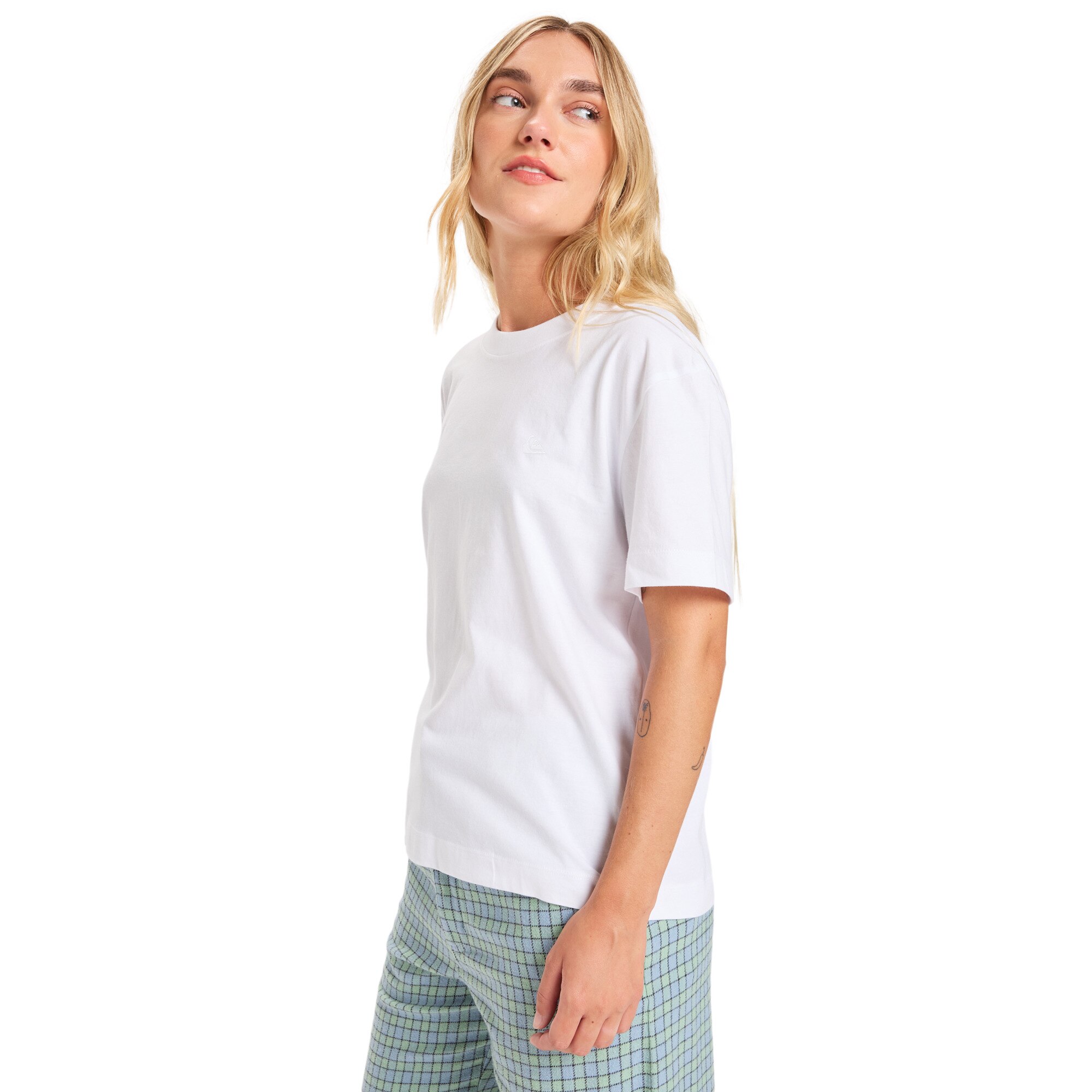 Camiseta de mujer Essential Quiksilver - Blanco Blanco-3