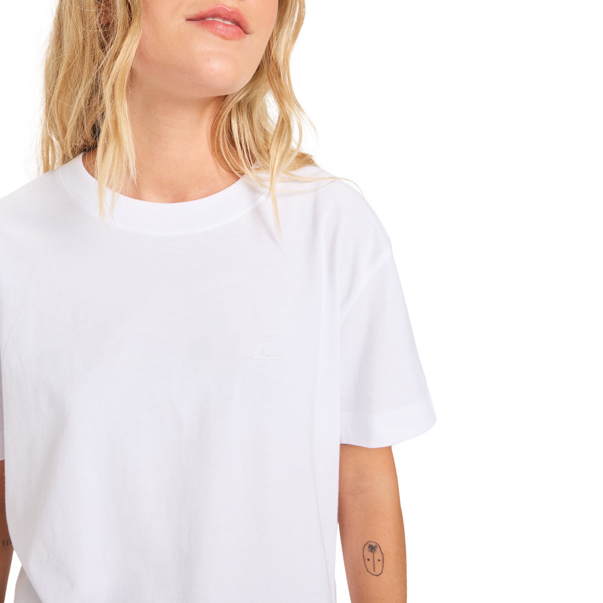 Camiseta de mujer Essential Quiksilver - Blanco Blanco-4