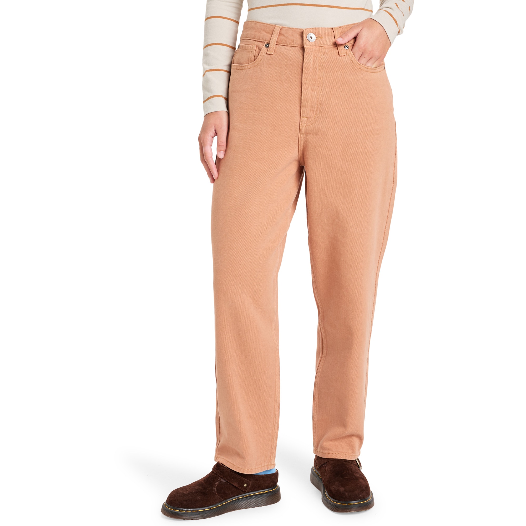 Pantalón de mujer Baggy Carrot Color Quiksilver - Marrón Marrón-1