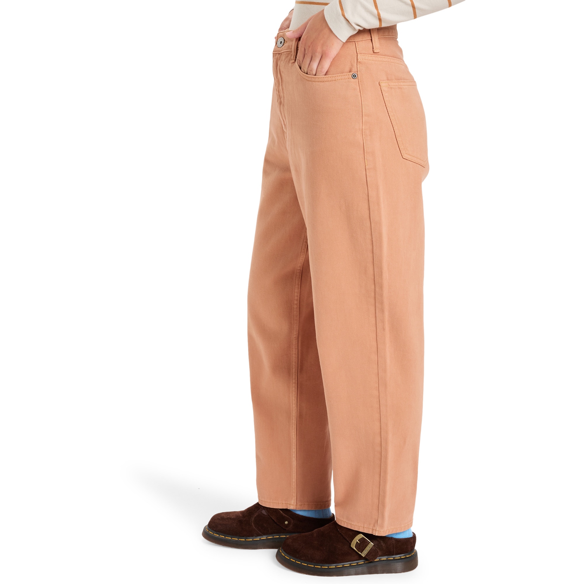 Pantalón de mujer Baggy Carrot Color Quiksilver - Marrón Marrón-3