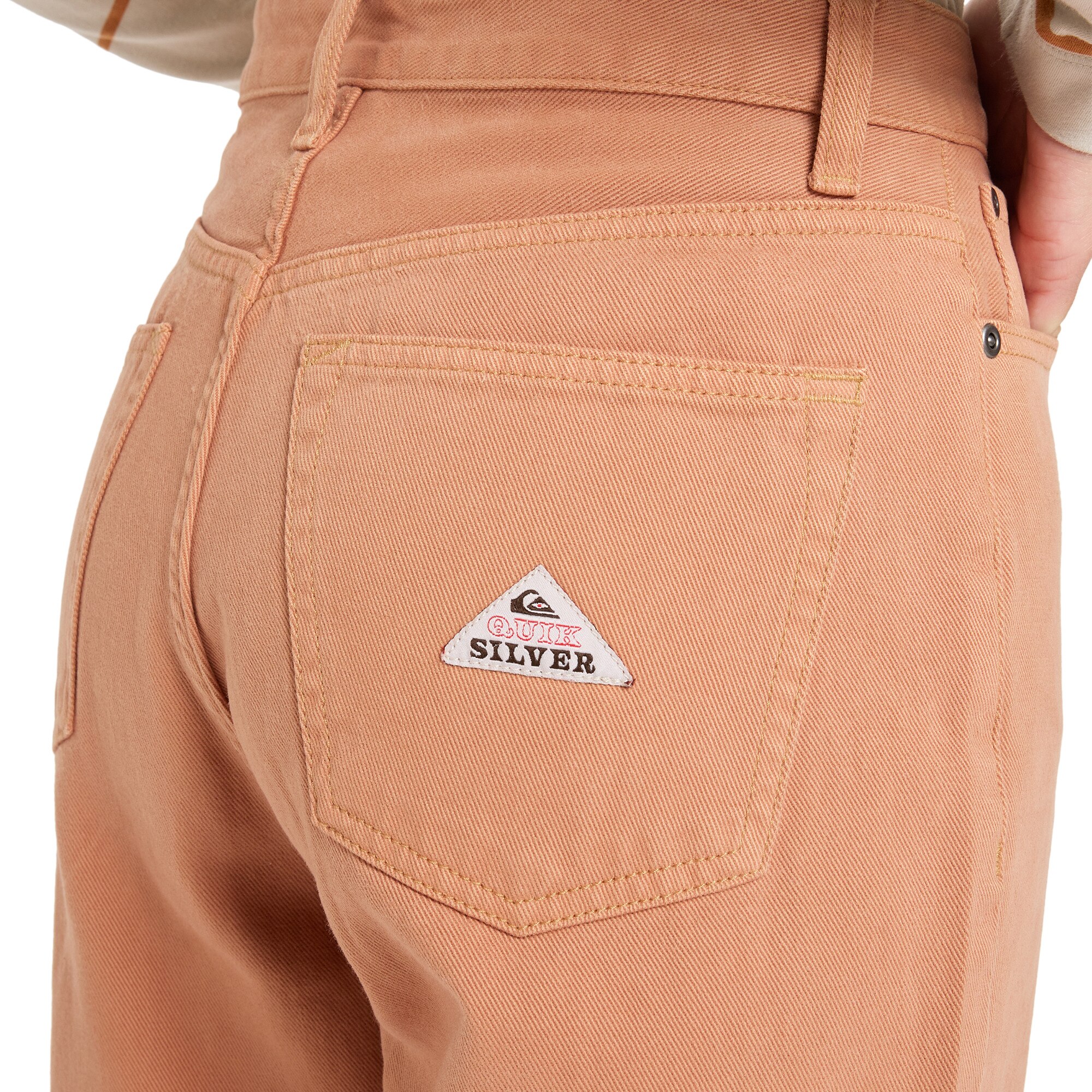 Pantalón de mujer Baggy Carrot Color Quiksilver - Marrón Marrón-6