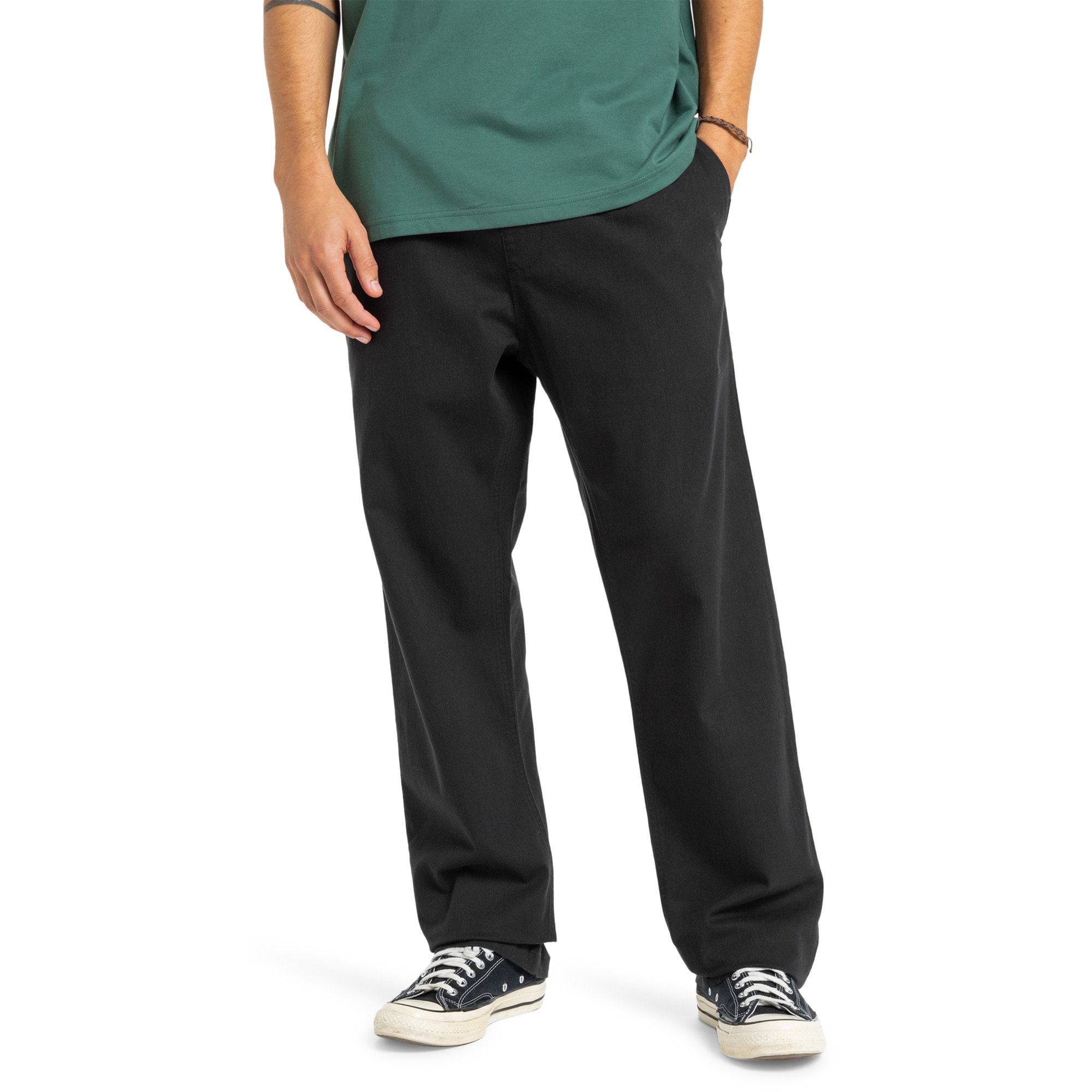 Pantalón de hombre Taxer Regular Twill Quiksilver - Negro Negro-1