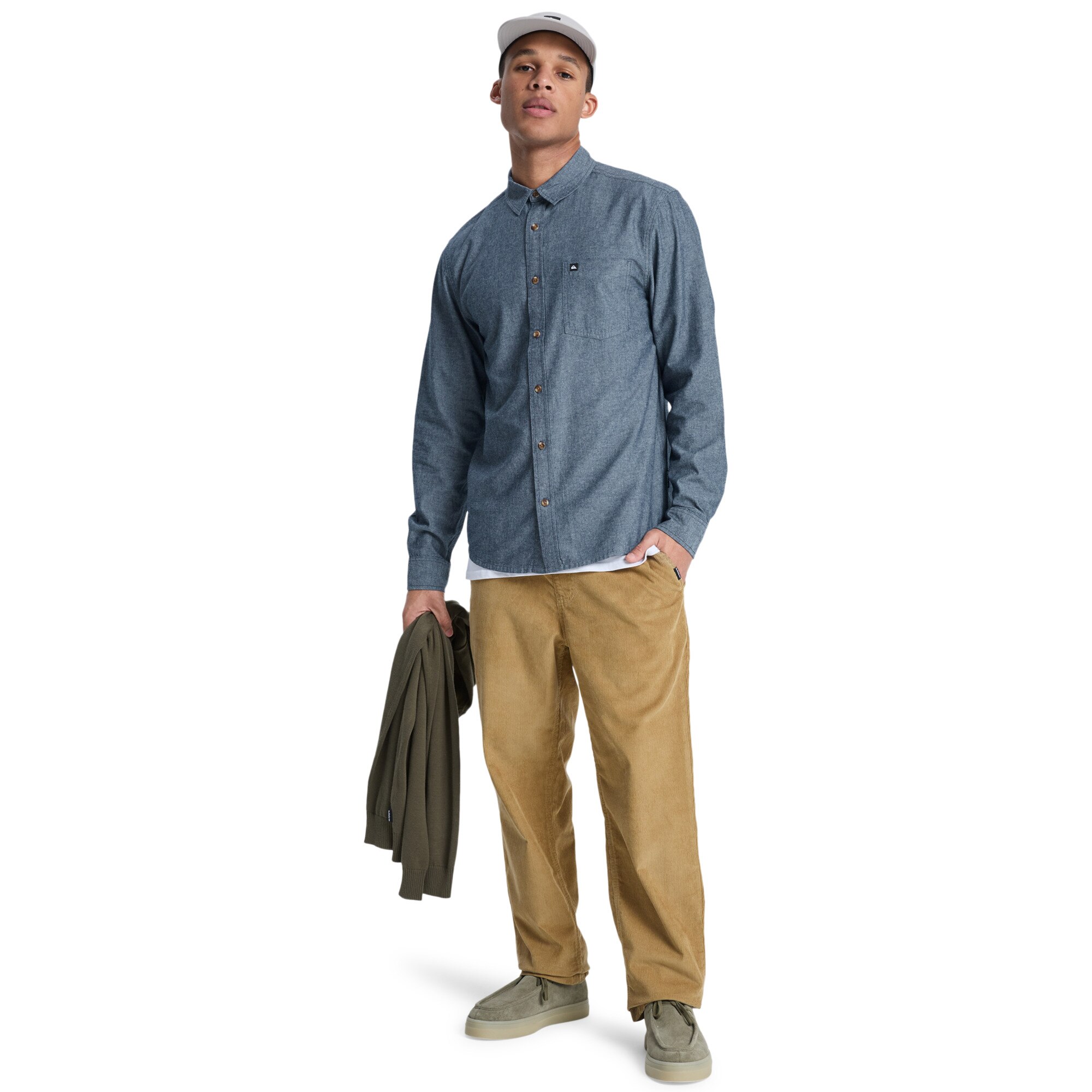 Pantalón de hombre Taxer Regular Cord Quiksilver - Marrón Marrón-5