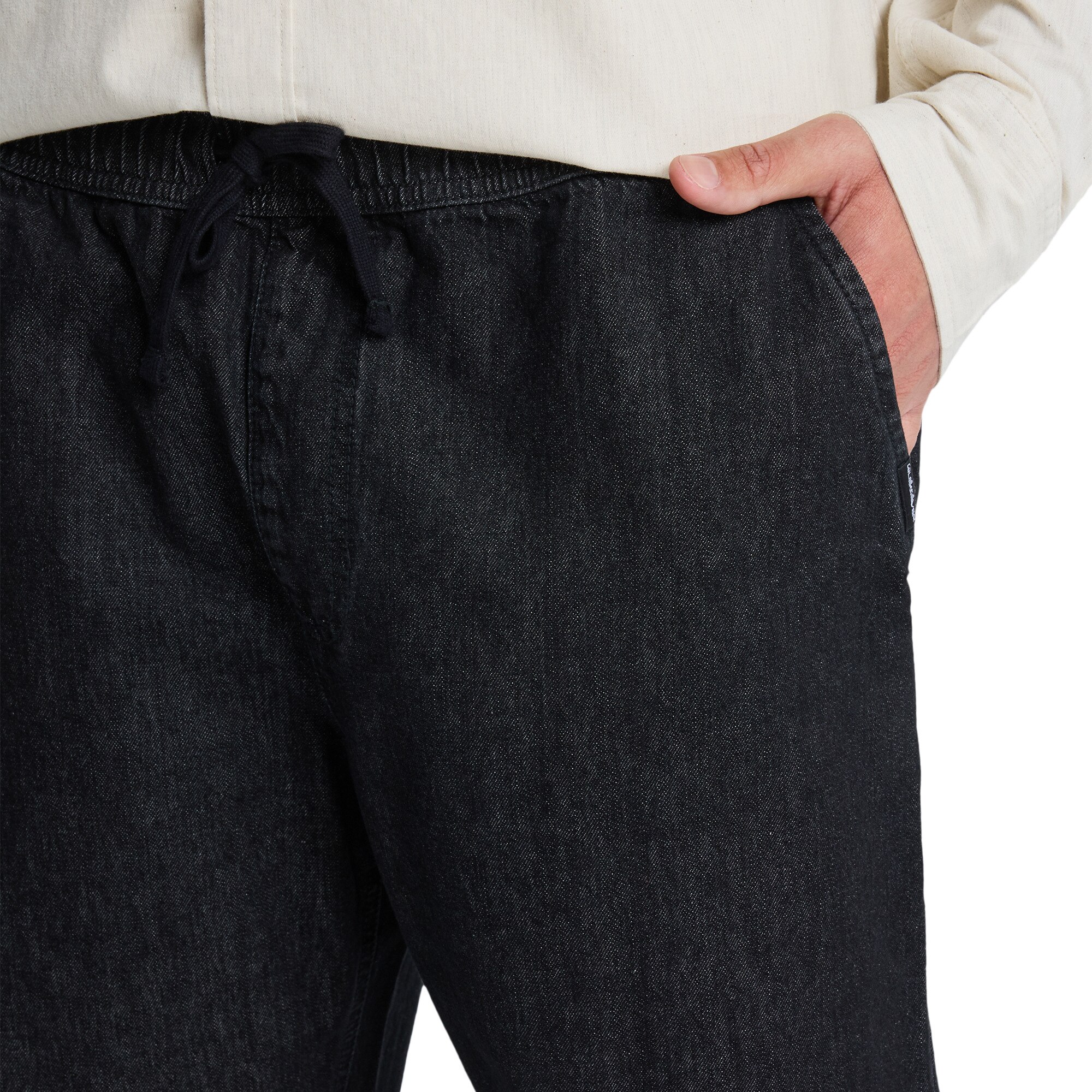 Vaquero de hombre Taxer Regular Denim Quiksilver - Negro Negro-4