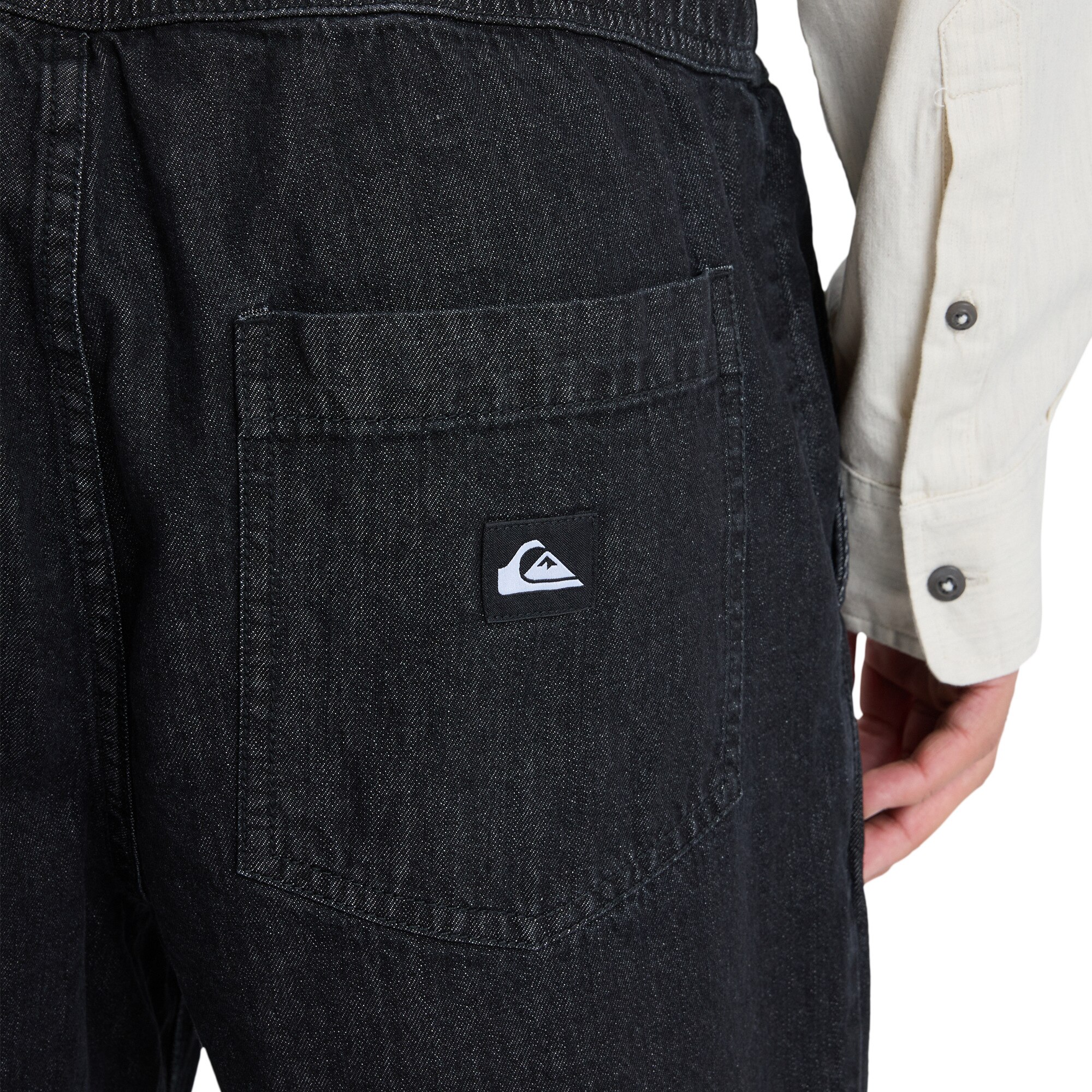 Vaquero de hombre Taxer Regular Denim Quiksilver - Negro Negro-6