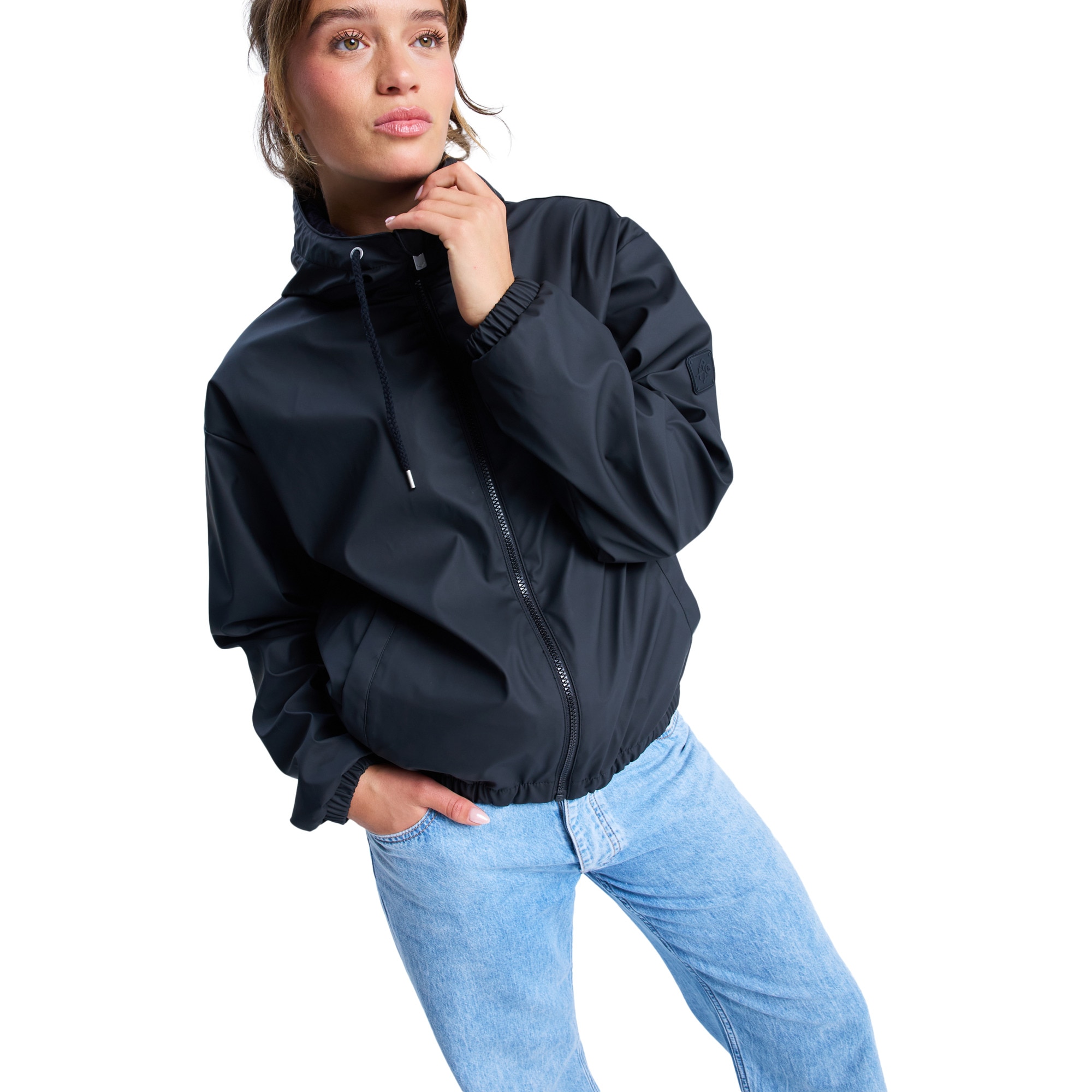 Roxy Trenka de lluvia de mujer Wait For Me Negro