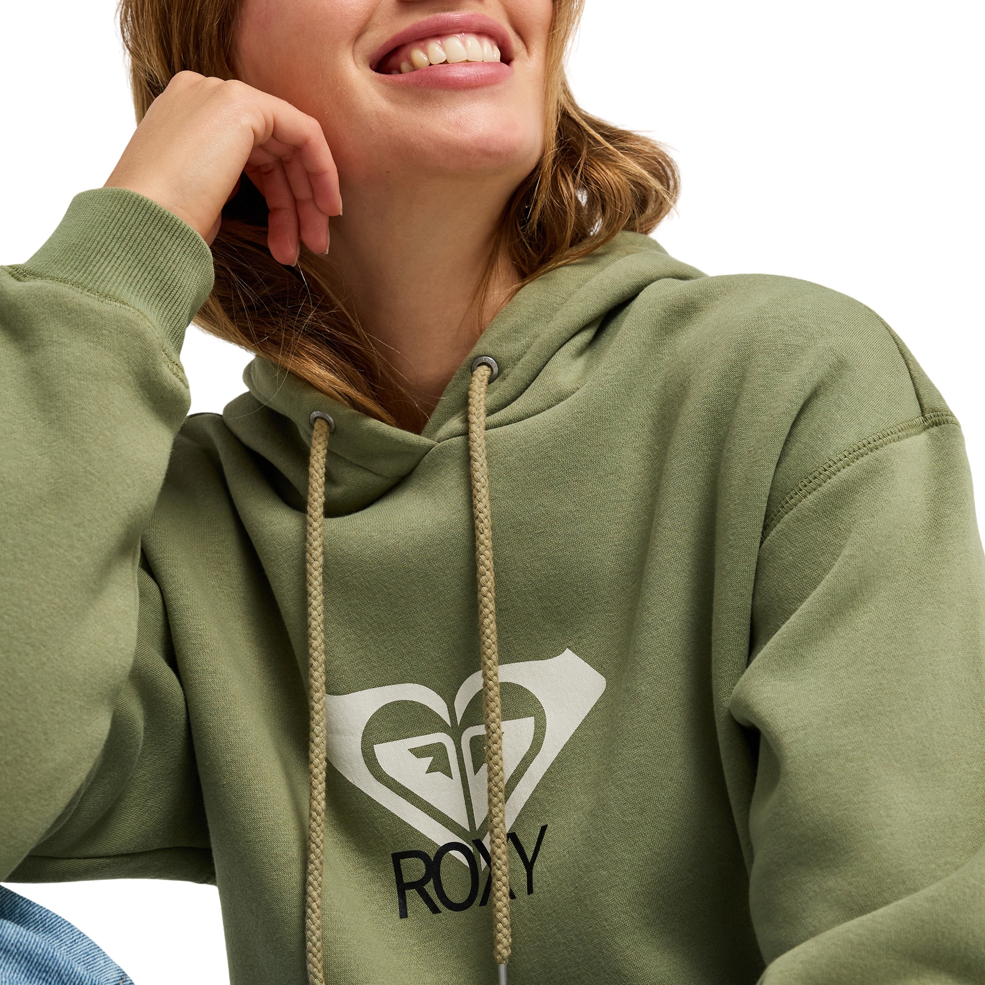 Sudadera de mujer Surf Stoked Brushed Art Roxy - Verde Verde-4