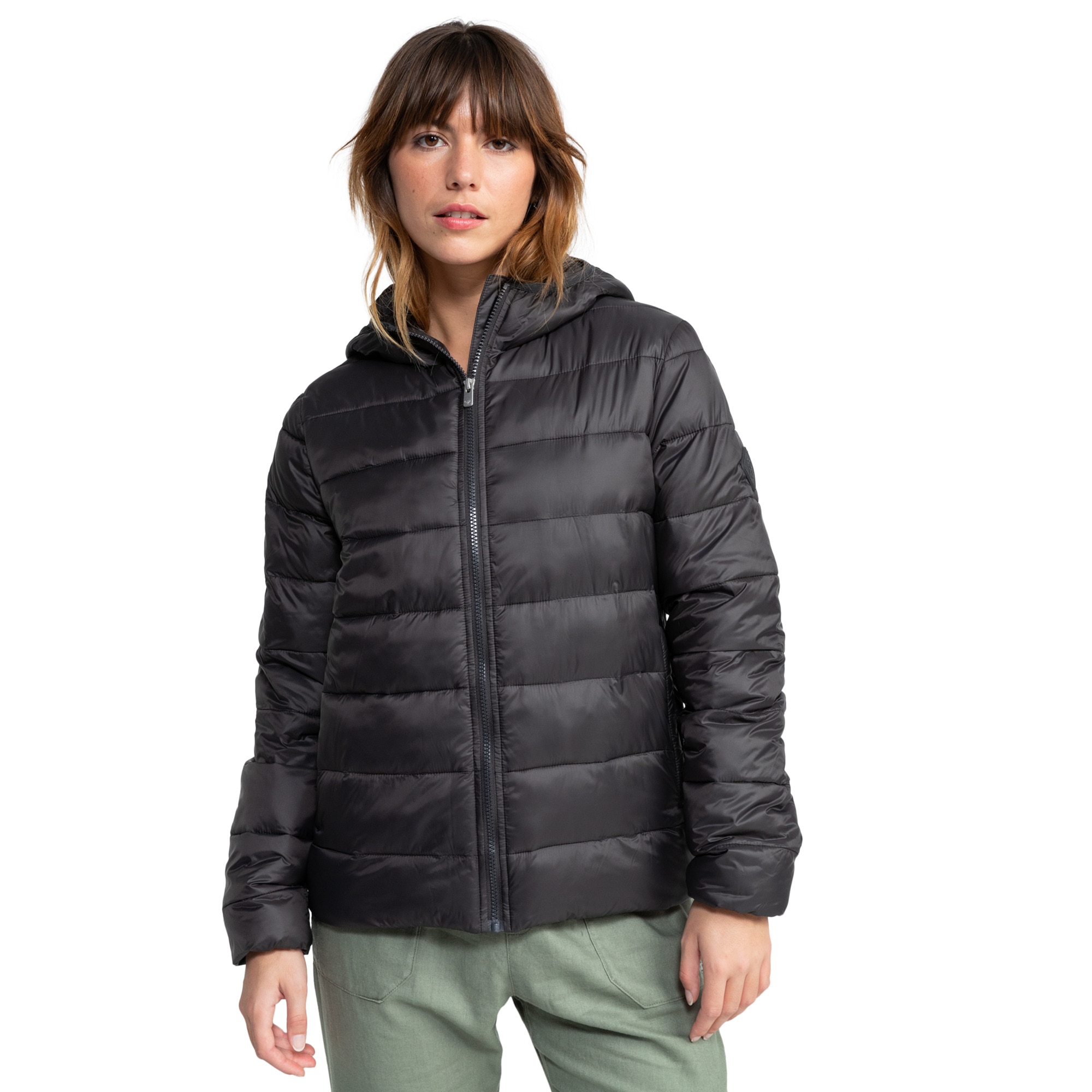 Imagen 0 de Chaqueta de mujer Wind Bliss Hooded Roxy Verde Oliva