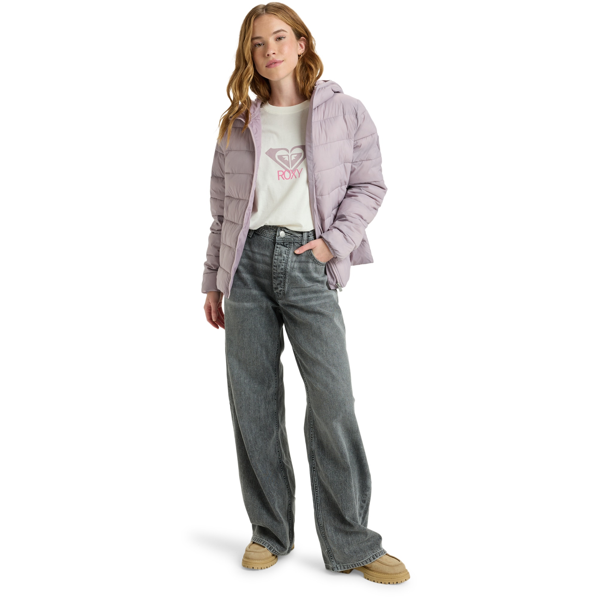 Imagen 4 de Chaqueta de mujer Wind Bliss Hooded Roxy - Morado Morado