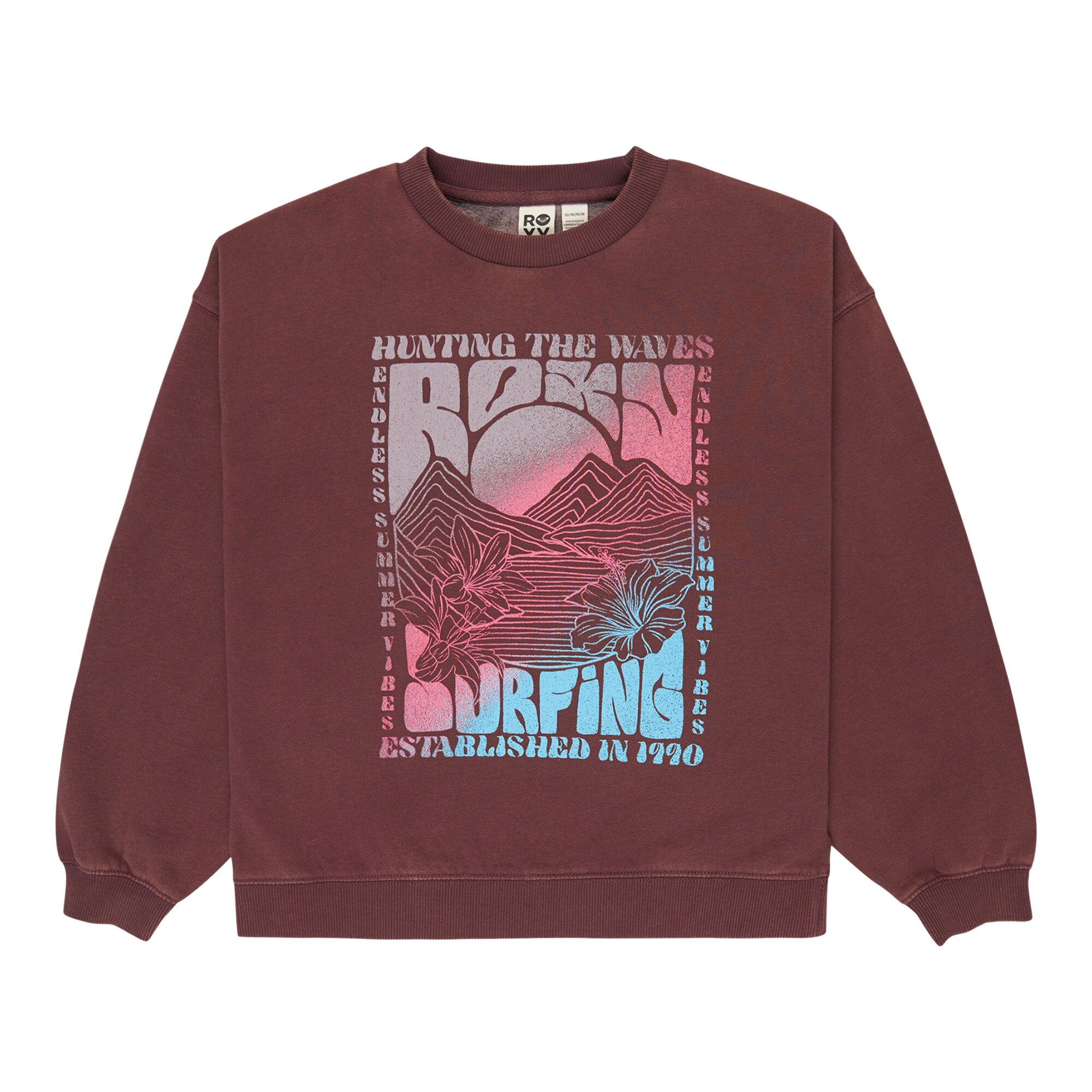Sudadera de niños Lineup Brushed Roxy - Marrón Marrón-1