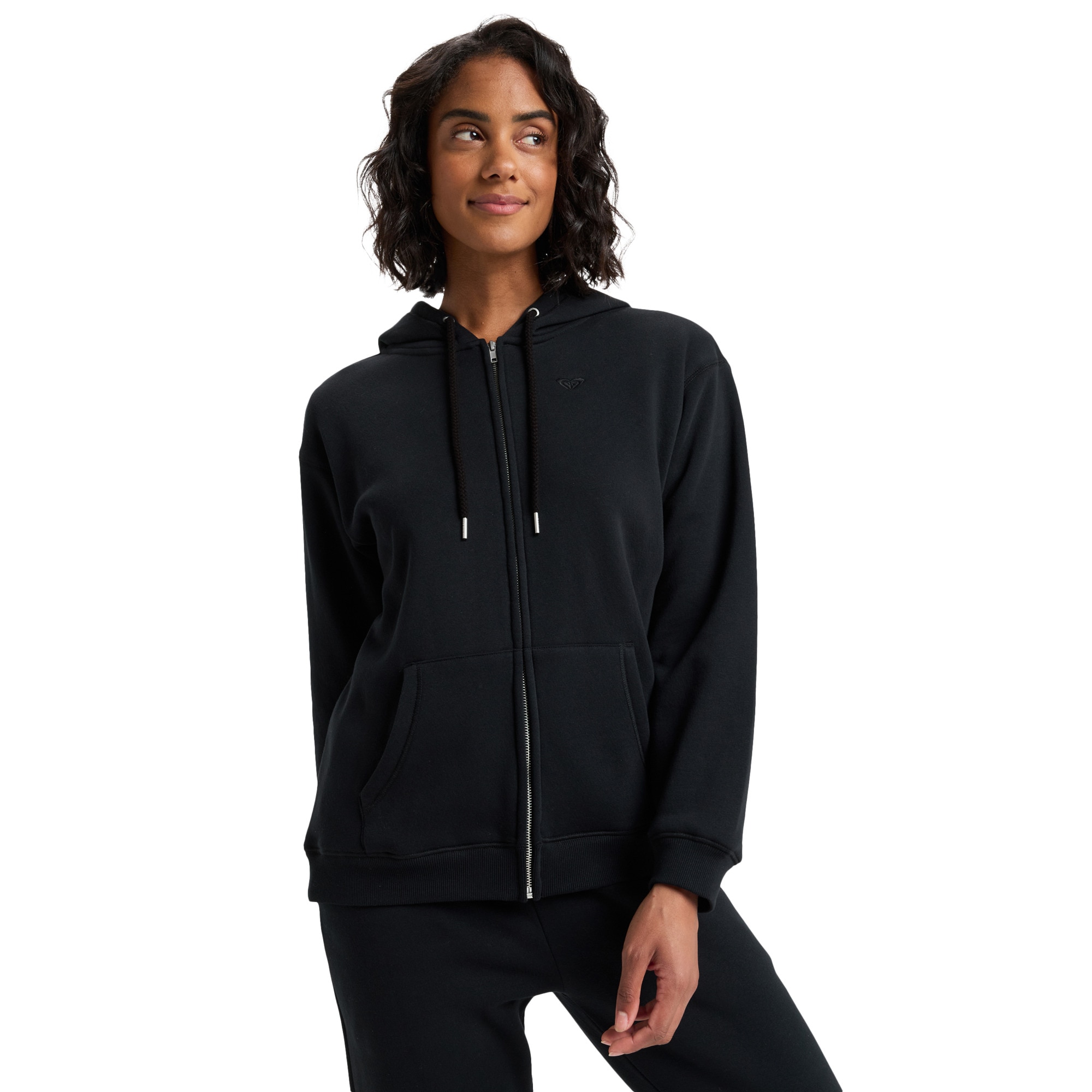 Imagen 1 de Sudadera de mujer Surf Stoked Zipped Brushed Roxy - Negro Negro