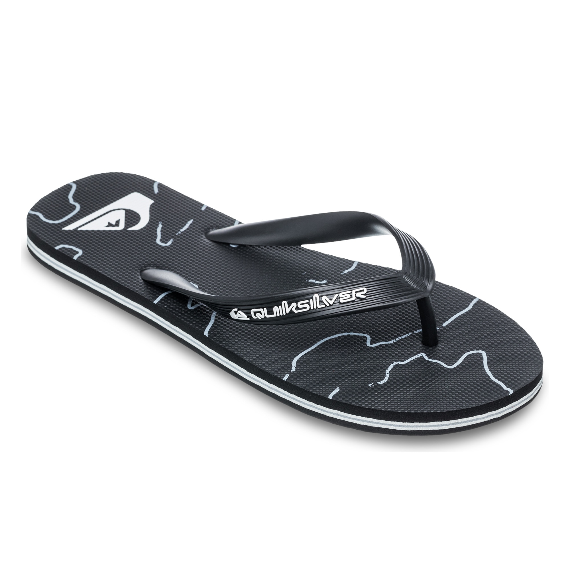 Quiksilver Chanclas de hombre Molokai Art 25 Negro