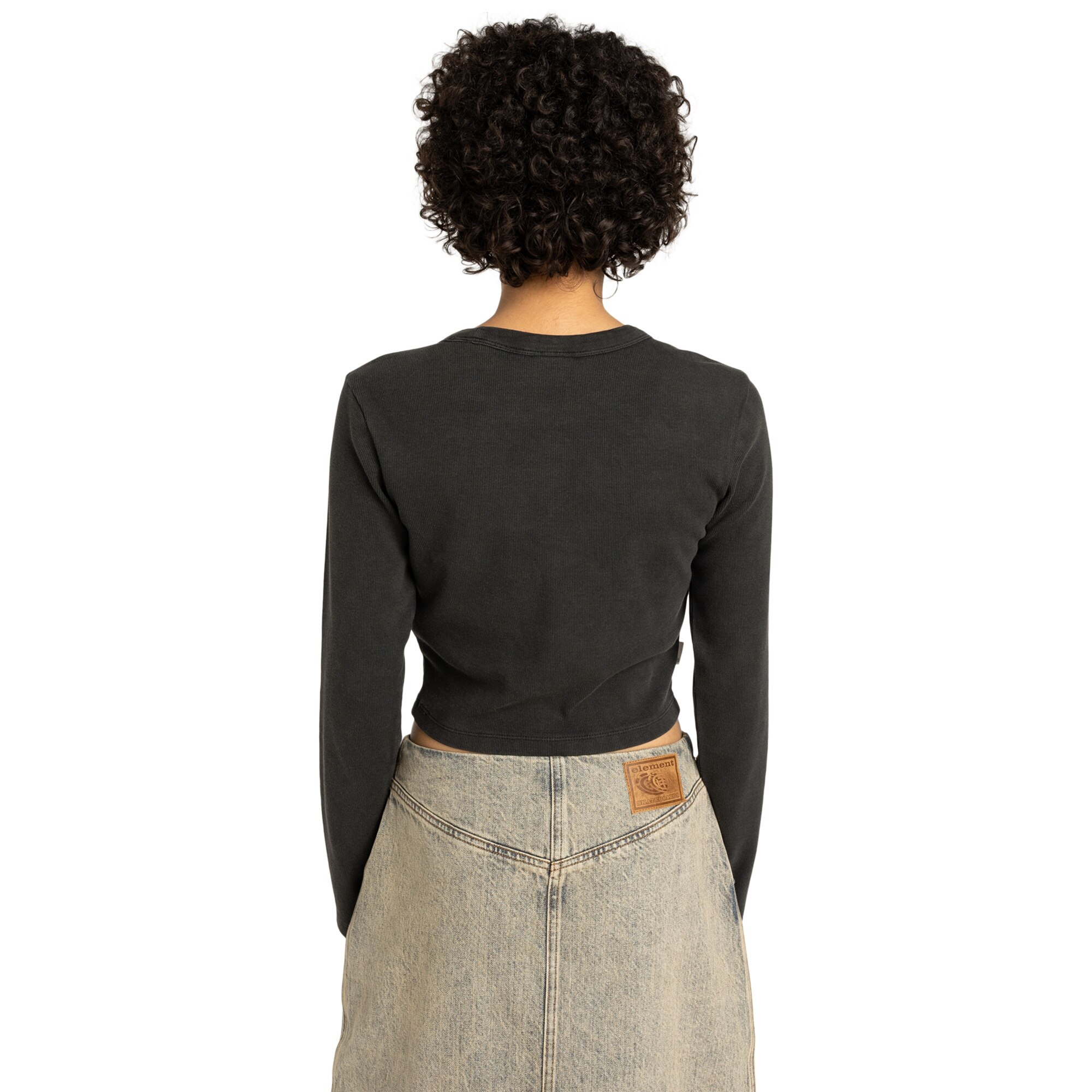Imagen 2 de Camiseta de mujer Icon Crop W Element - Negro Negro