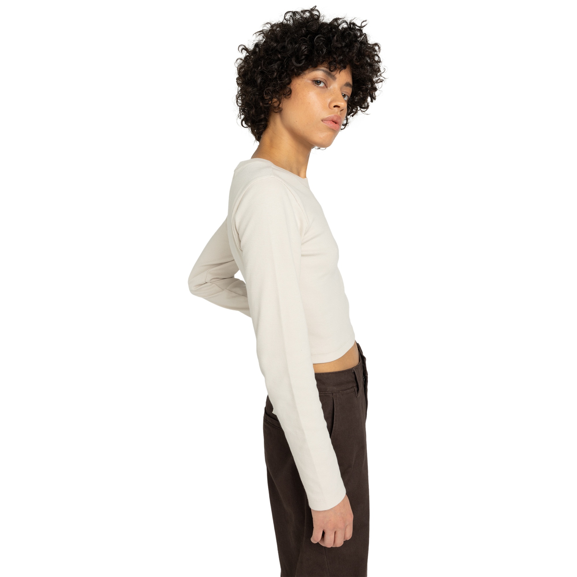 Imagen 3 de Camiseta de mujer Icon Crop W Element - Beige Beige