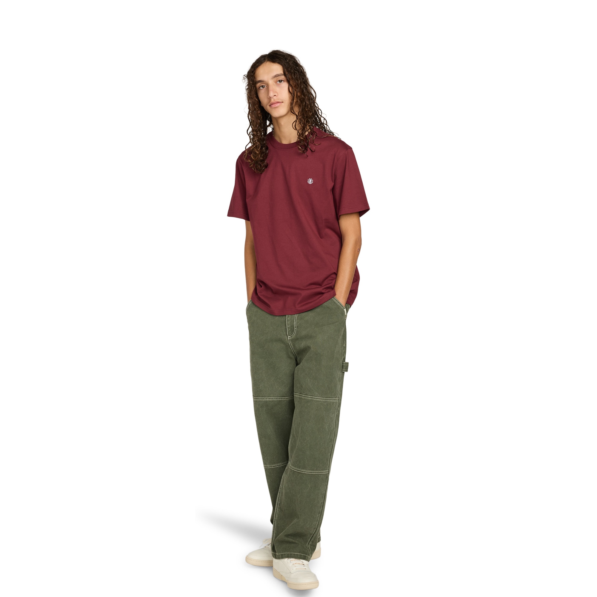 Camiseta de hombre Icon Embroidery Element - Rojo Rojo-5