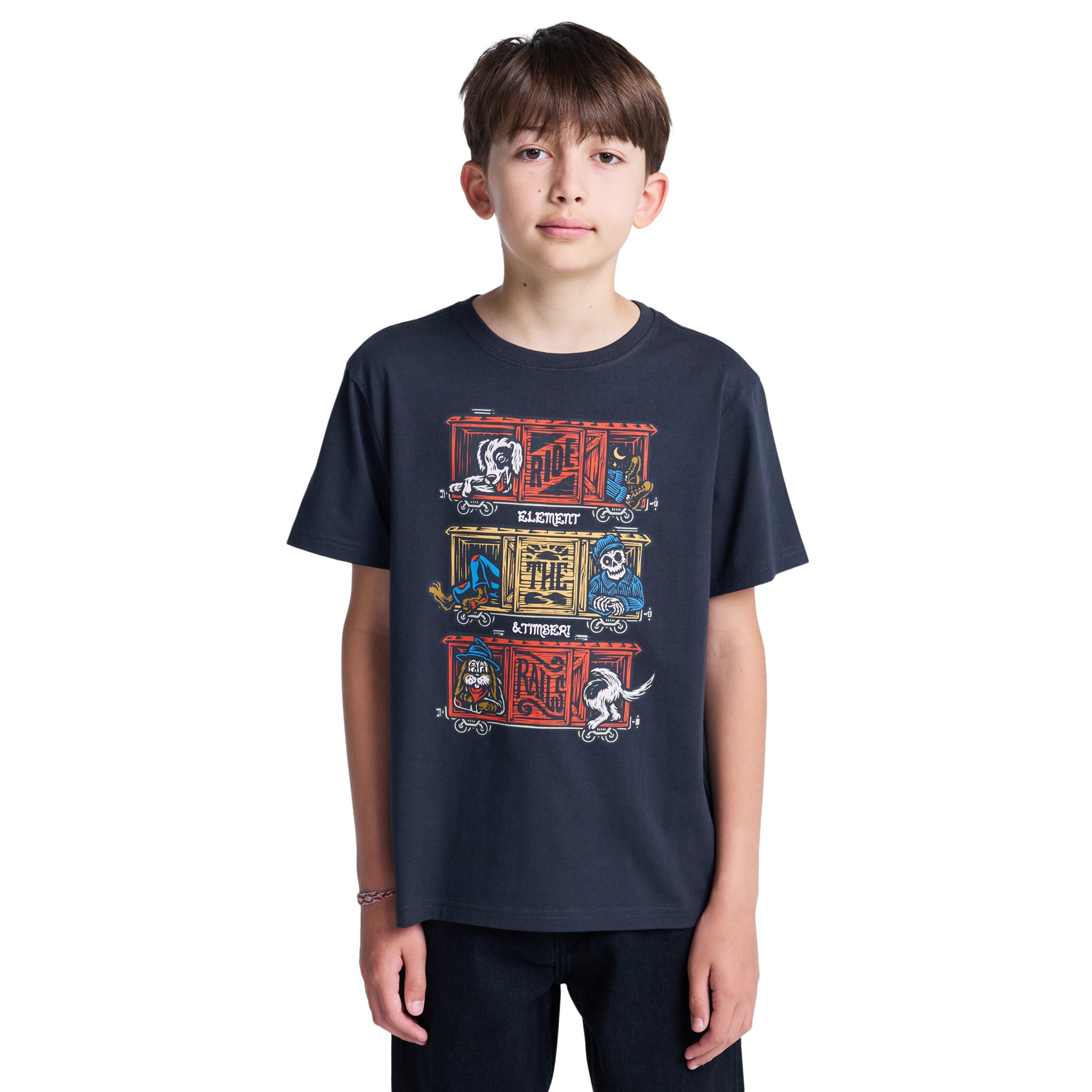 Element Camiseta de niños Timber Boxcar Y Negro