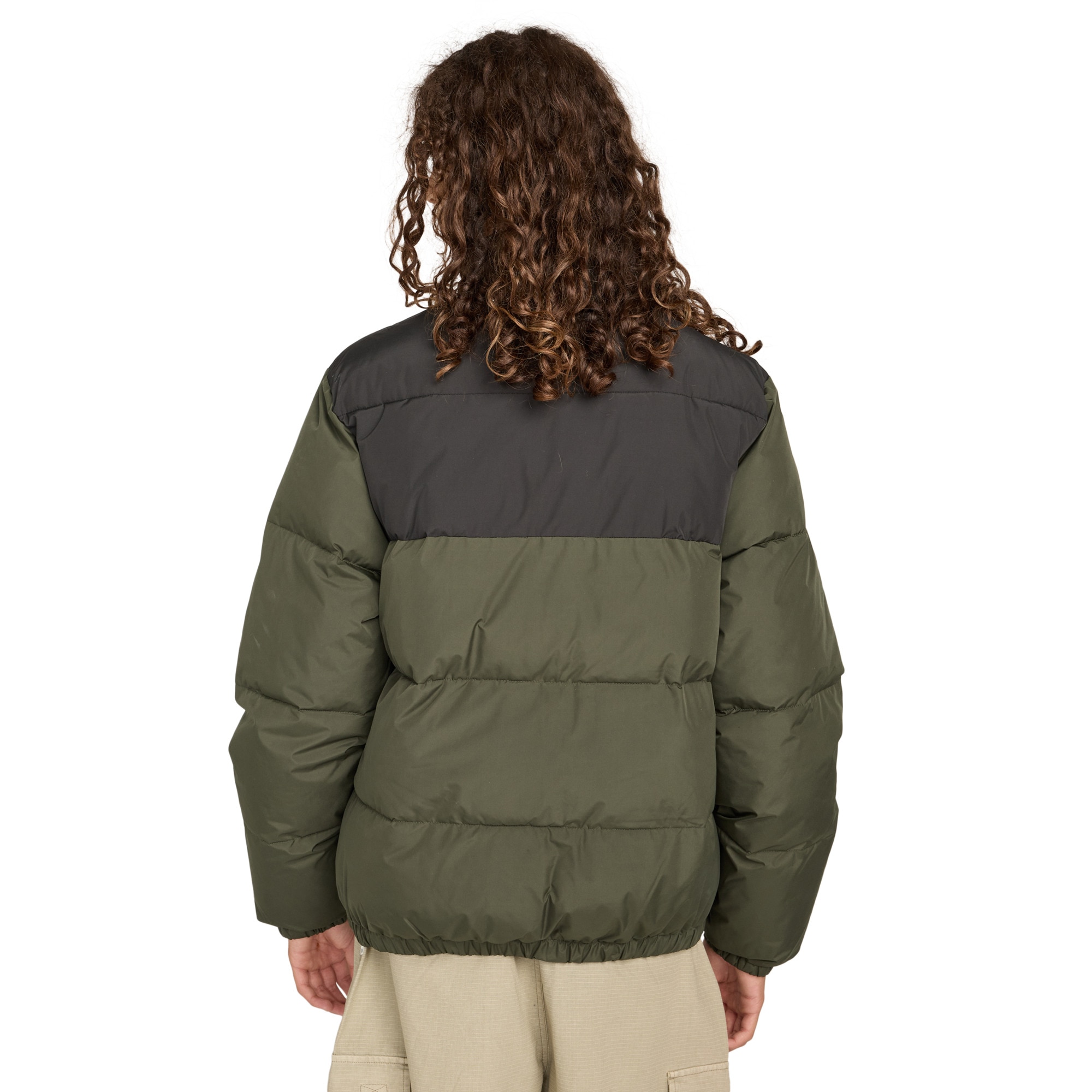 Chaqueta de hombre Classic Puffer Element - Negro / Verde Negro / Verde-2