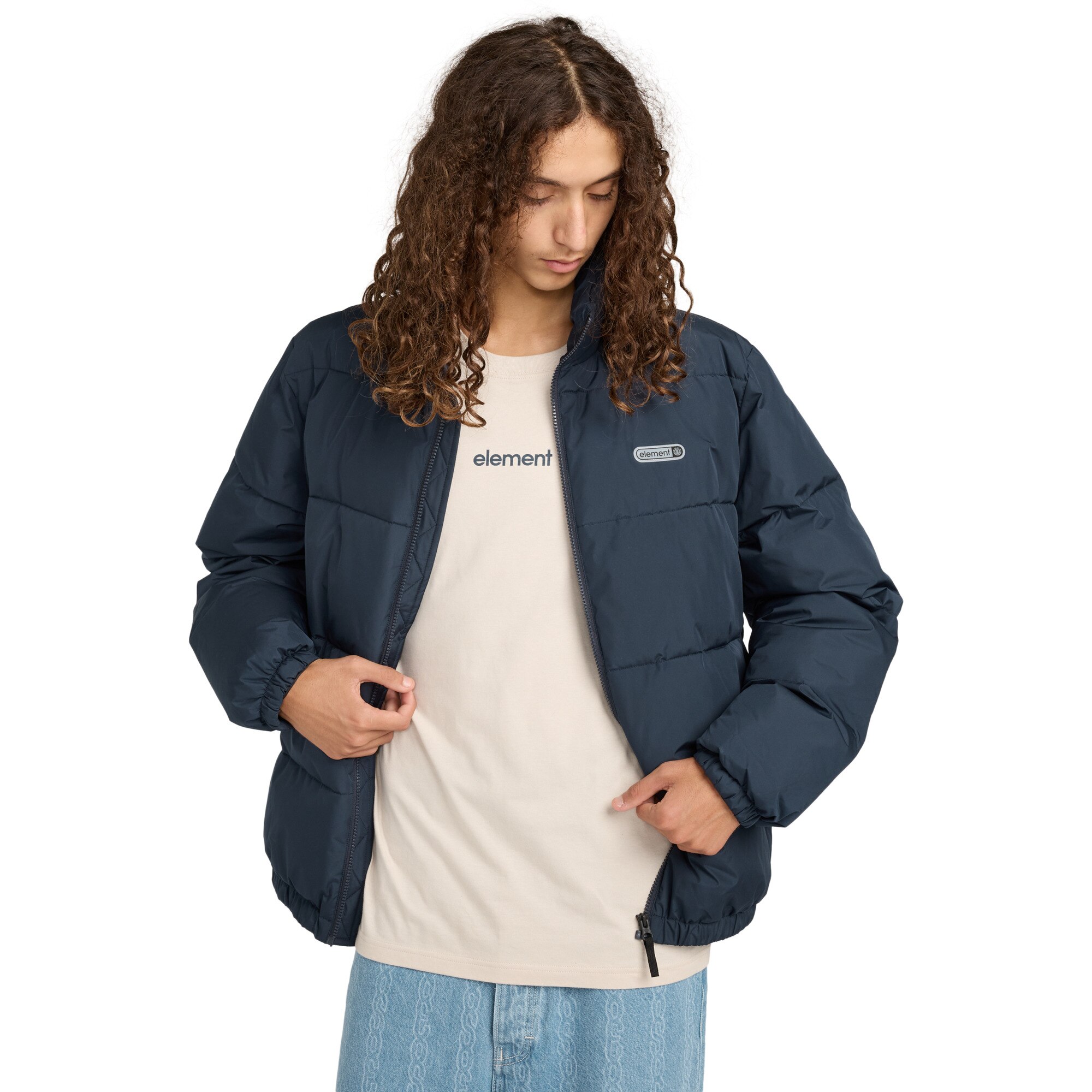 Chaqueta de hombre Classic Puffer Element - Azul oscuro Azul oscuro-4