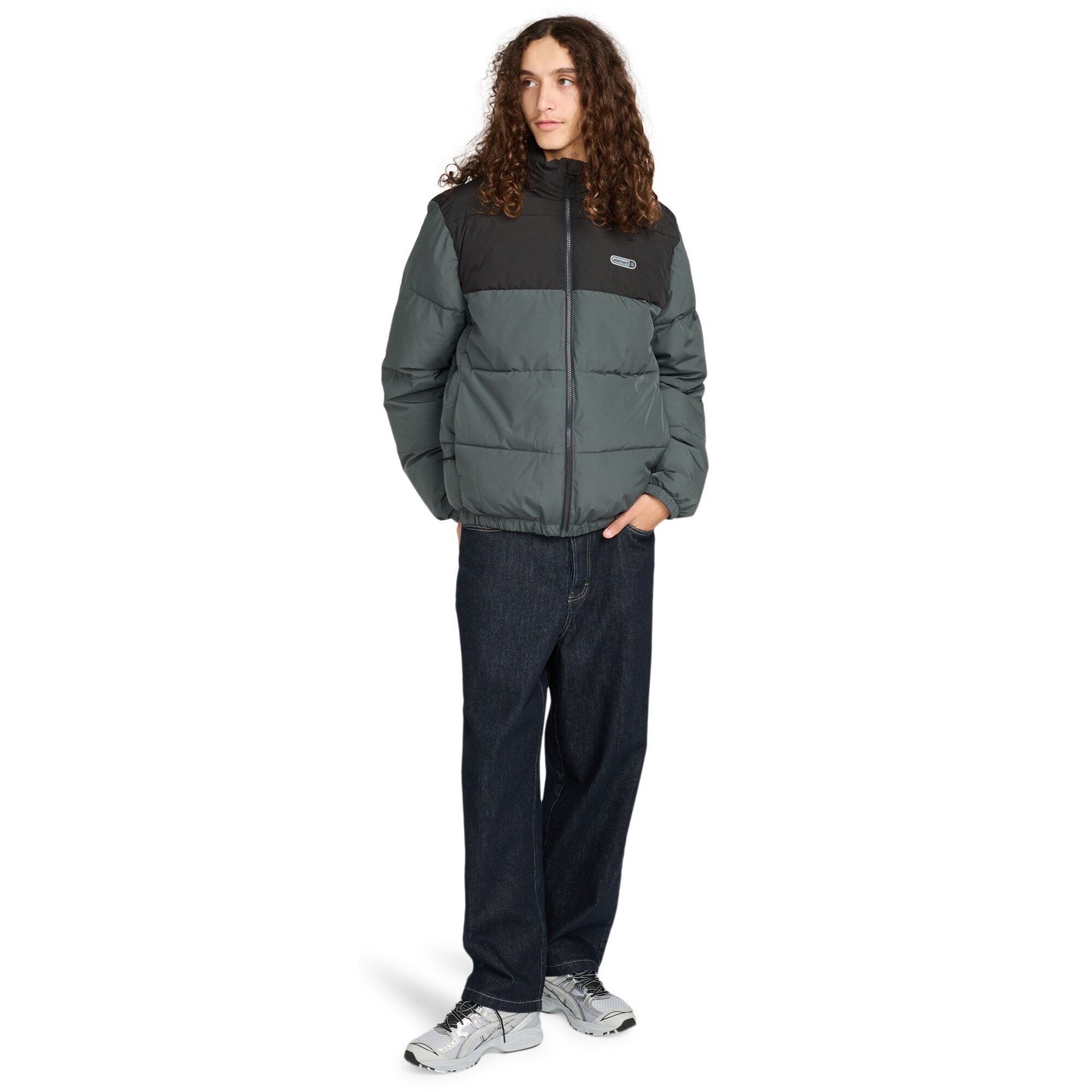 Chaqueta de hombre Classic Puffer Element - Gris / Negro Gris / Negro-5