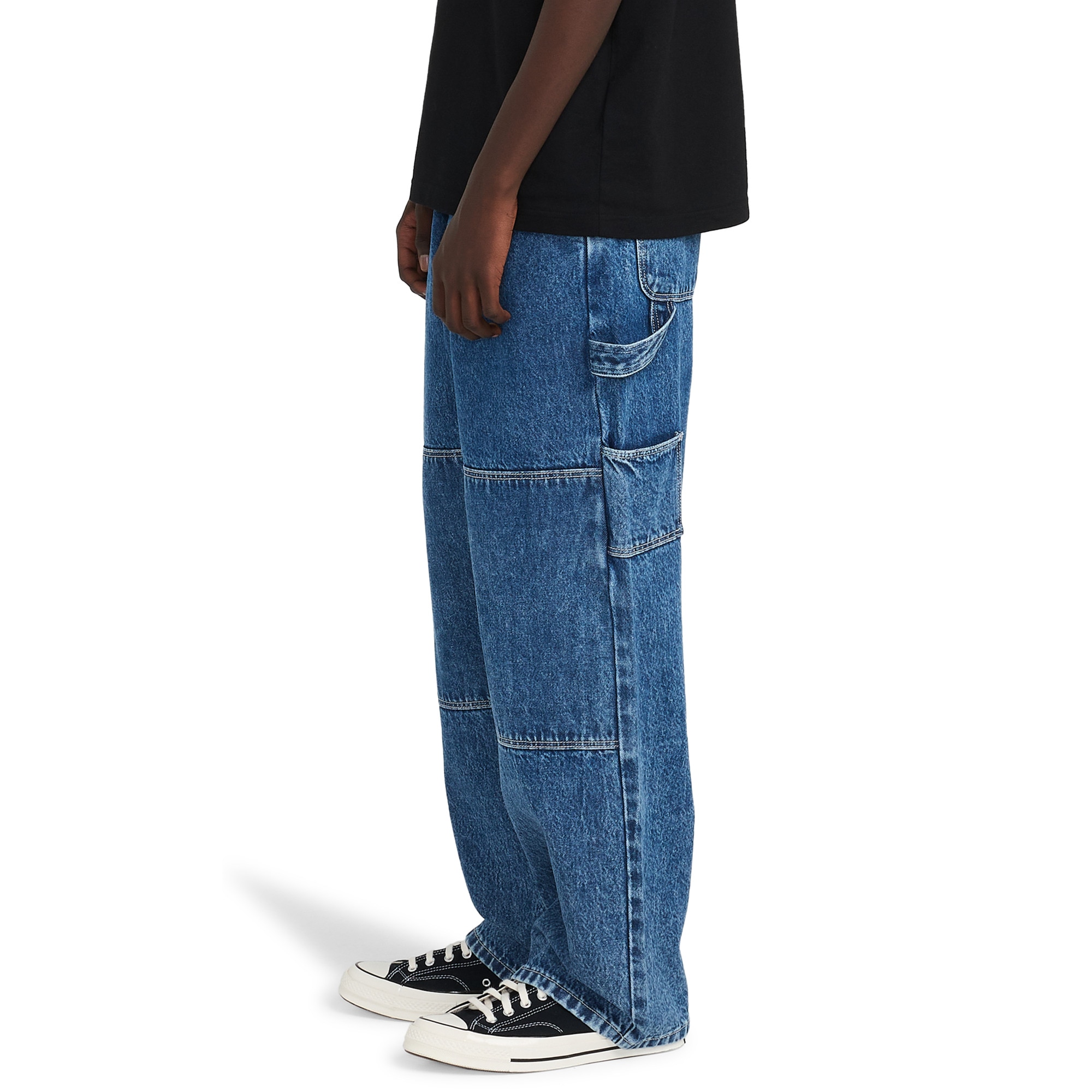 Pantalón de carpintero para hombre Big Carpenter Denim Element - Azul Azul-2