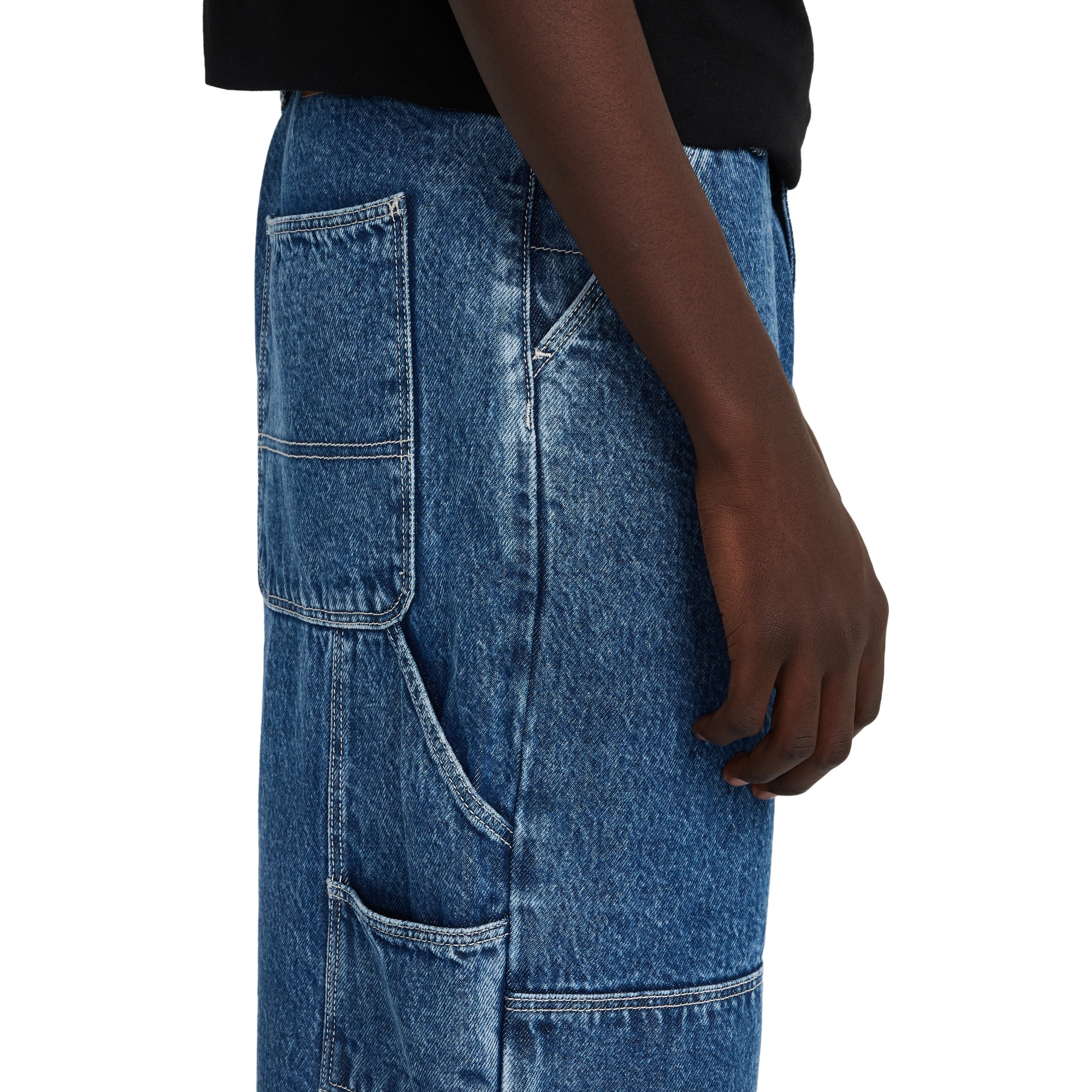 Pantalón de carpintero para hombre Big Carpenter Denim Element - Azul Azul-3