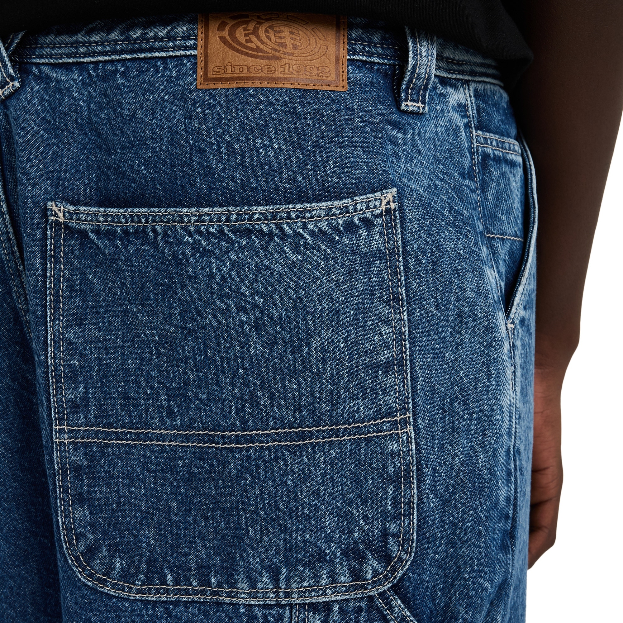 Pantalón de carpintero para hombre Big Carpenter Denim Element - Azul Azul-4