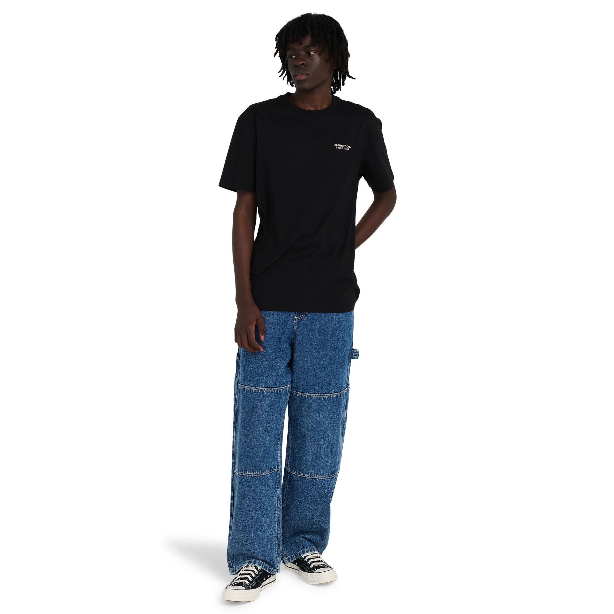 Pantalón de carpintero para hombre Big Carpenter Denim Element - Azul Azul-5
