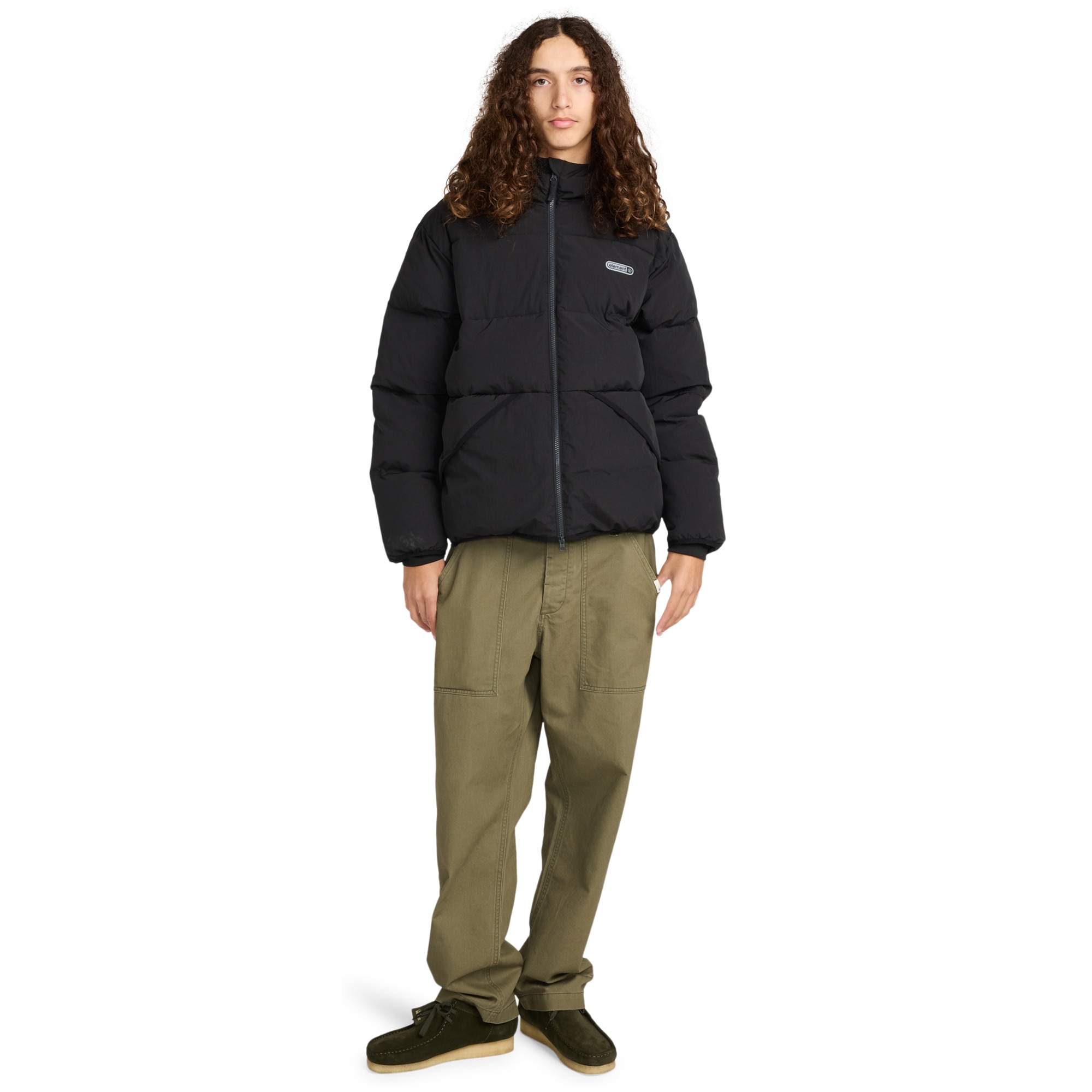 Chaqueta de hombre Hooded Puffer Element - Negro Negro-5