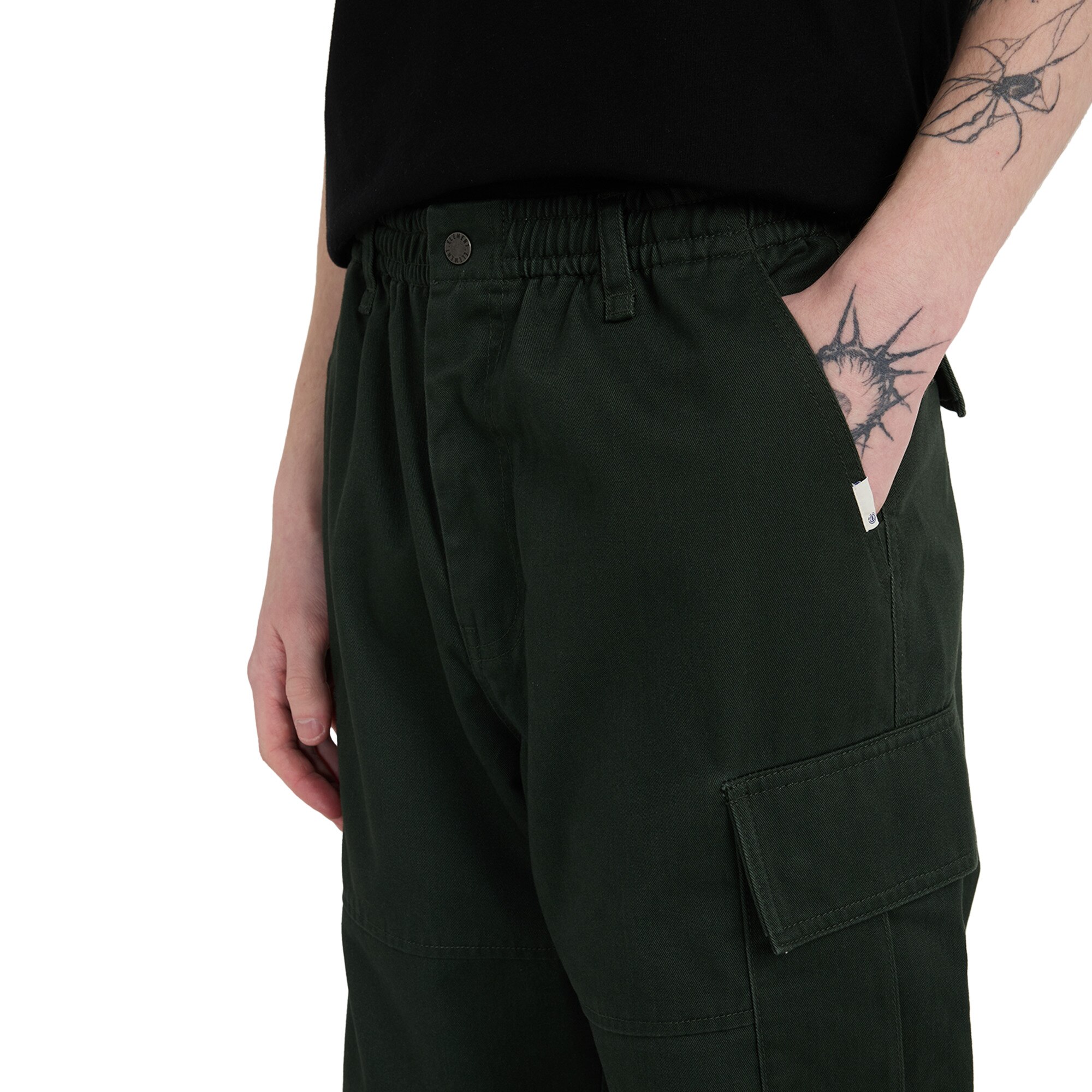 Pantalón de hombre Big Cargo Element - Verde oscuro Verde oscuro-4