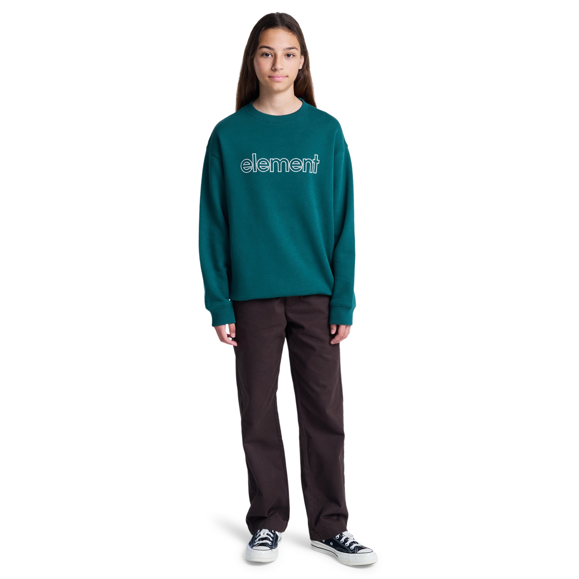 Sudadera de niños Central Lowcase Cr Y Element - Verde Verde-5